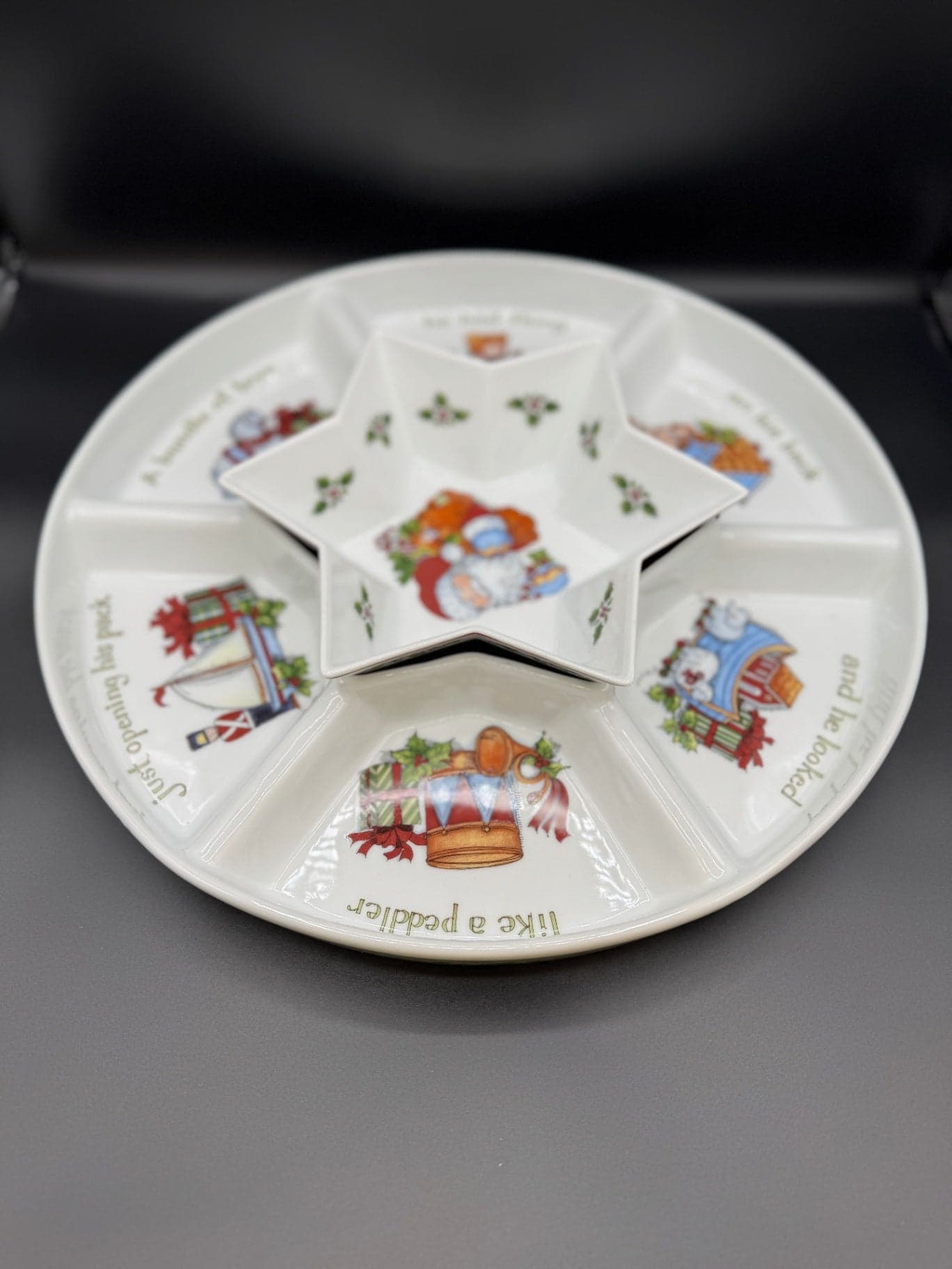 Portmeirion Christmas Story Chip & Dip - Thumbnail 4