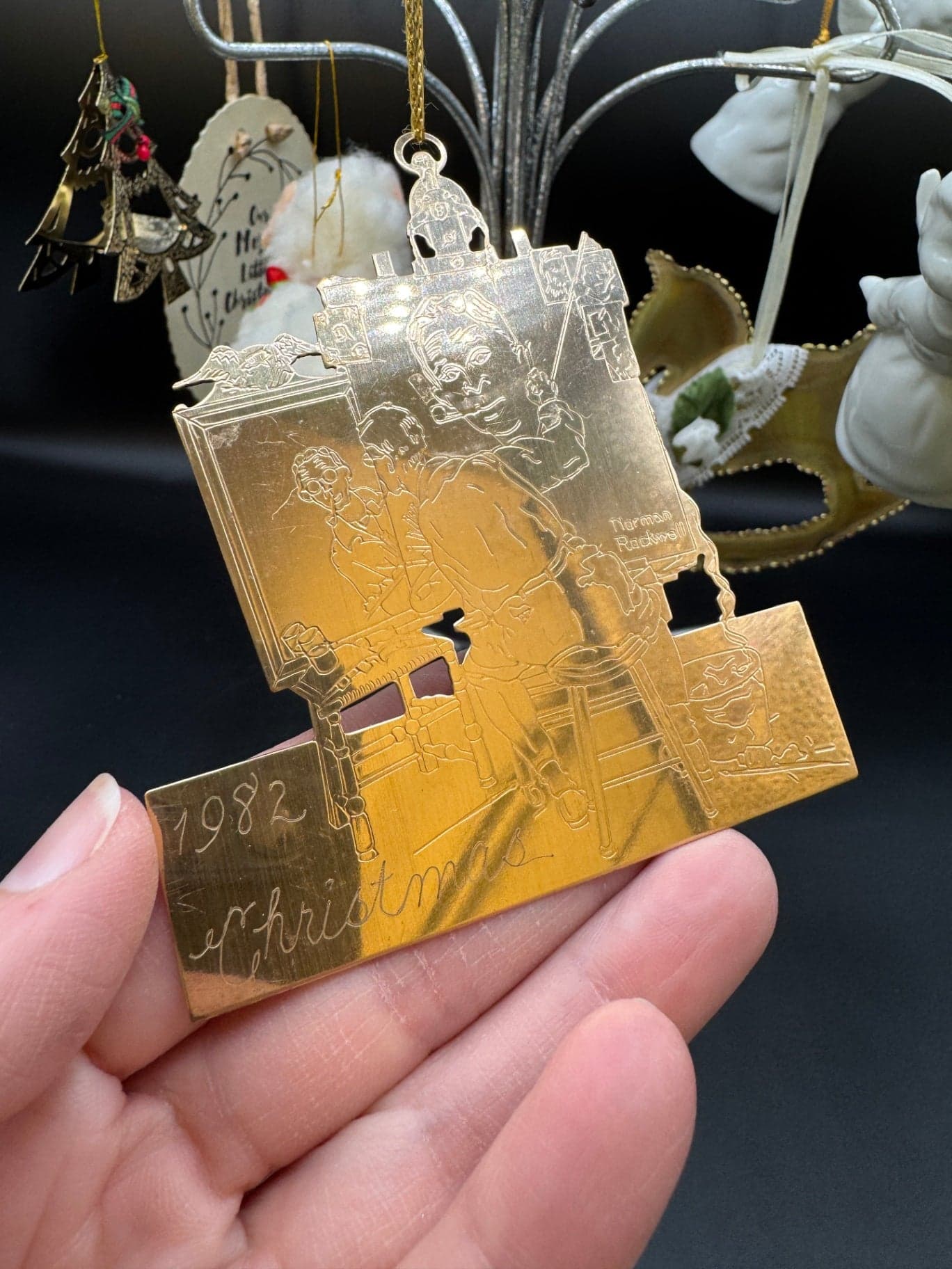 Brass & White Asst. Ornament Lot - Thumbnail 6