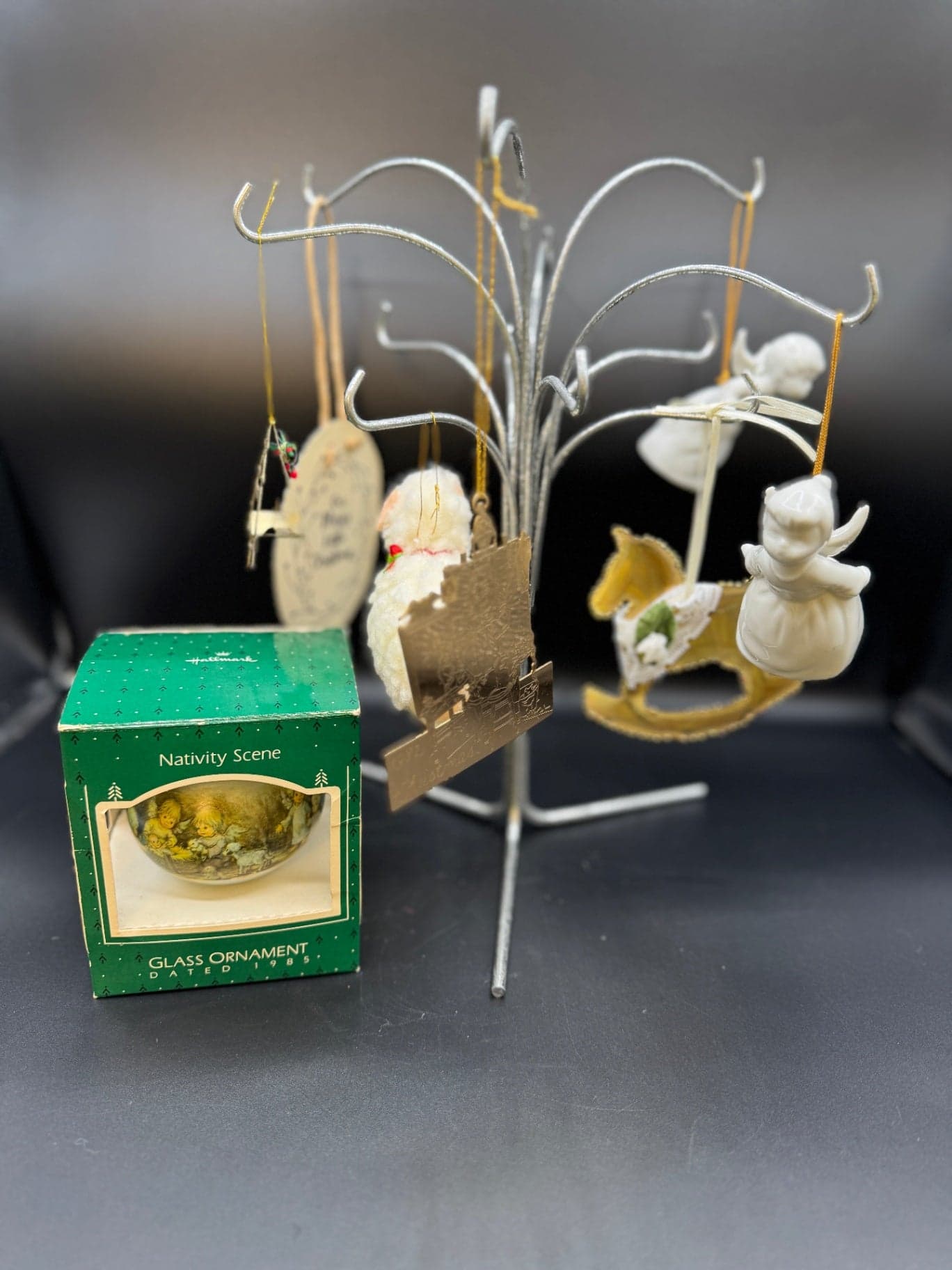 Brass & White Asst. Ornament Lot - Image 1