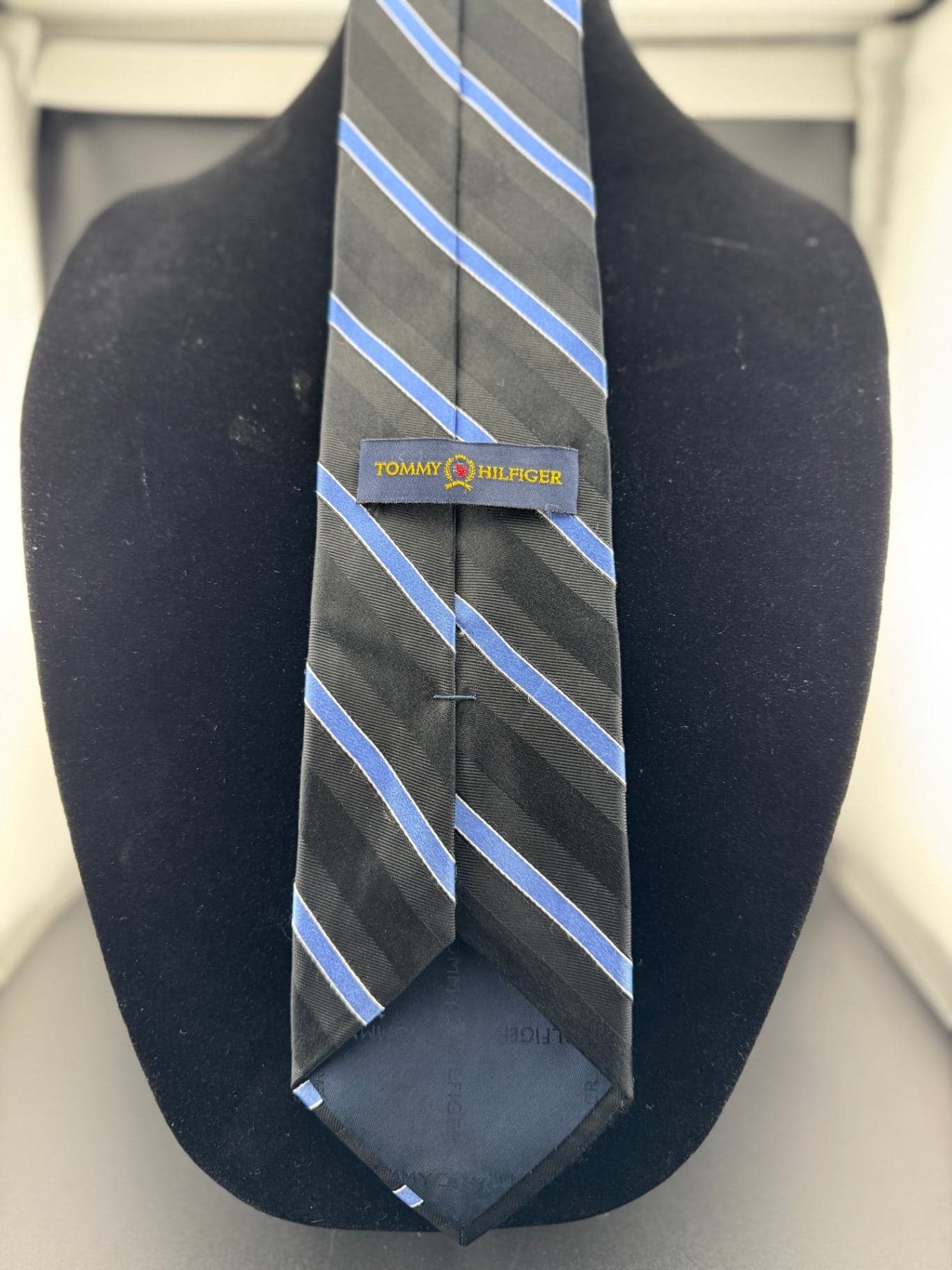 Classic BL & LT Blue Tommy Hilfiger Necktie - Thumbnail 4