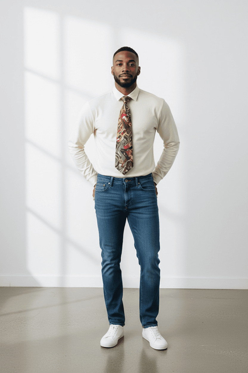 Vintage Cocktail Colors Necktie - Thumbnail 12