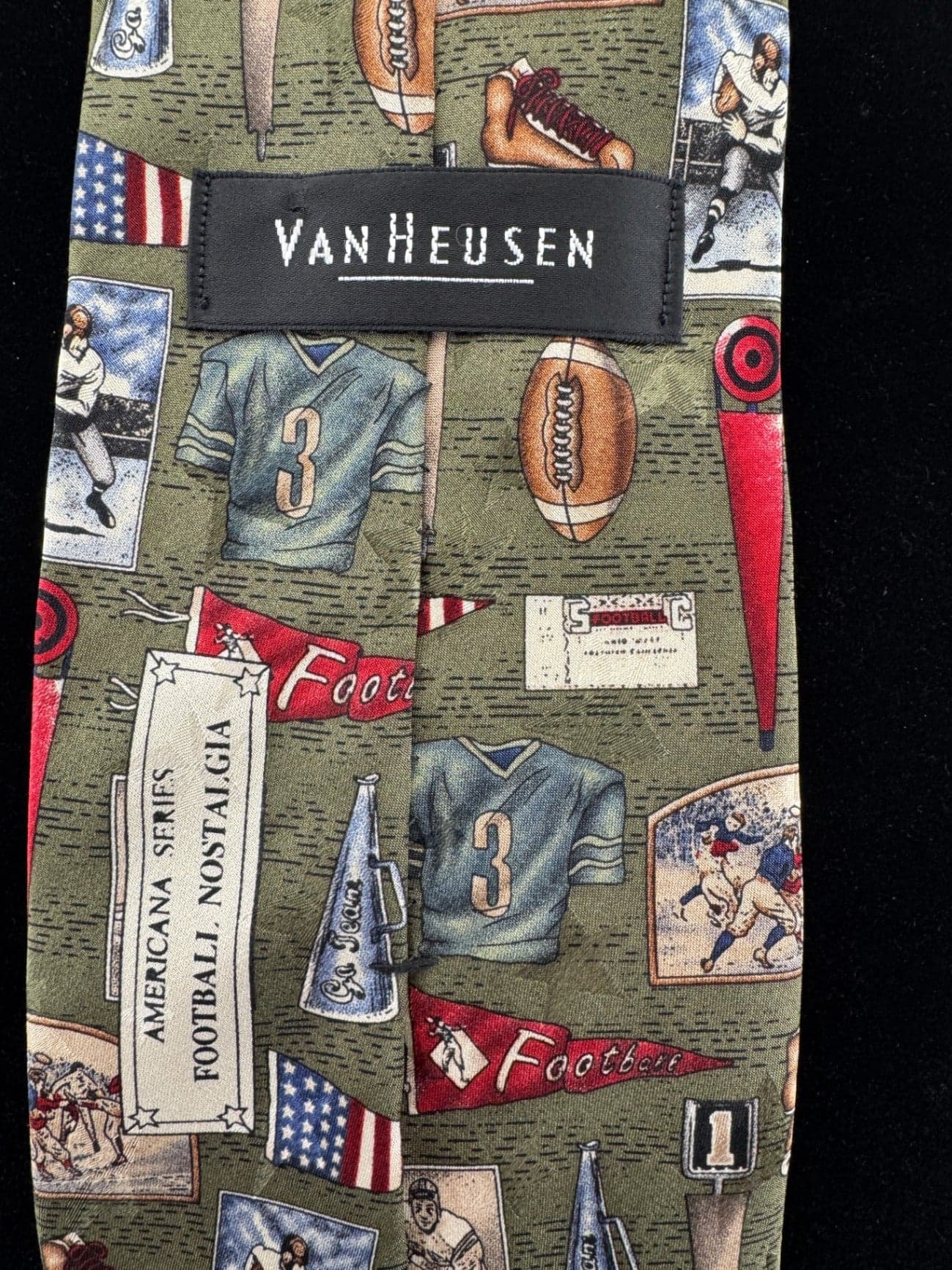 Van Heusen Vintage Football Necktie - Thumbnail 5