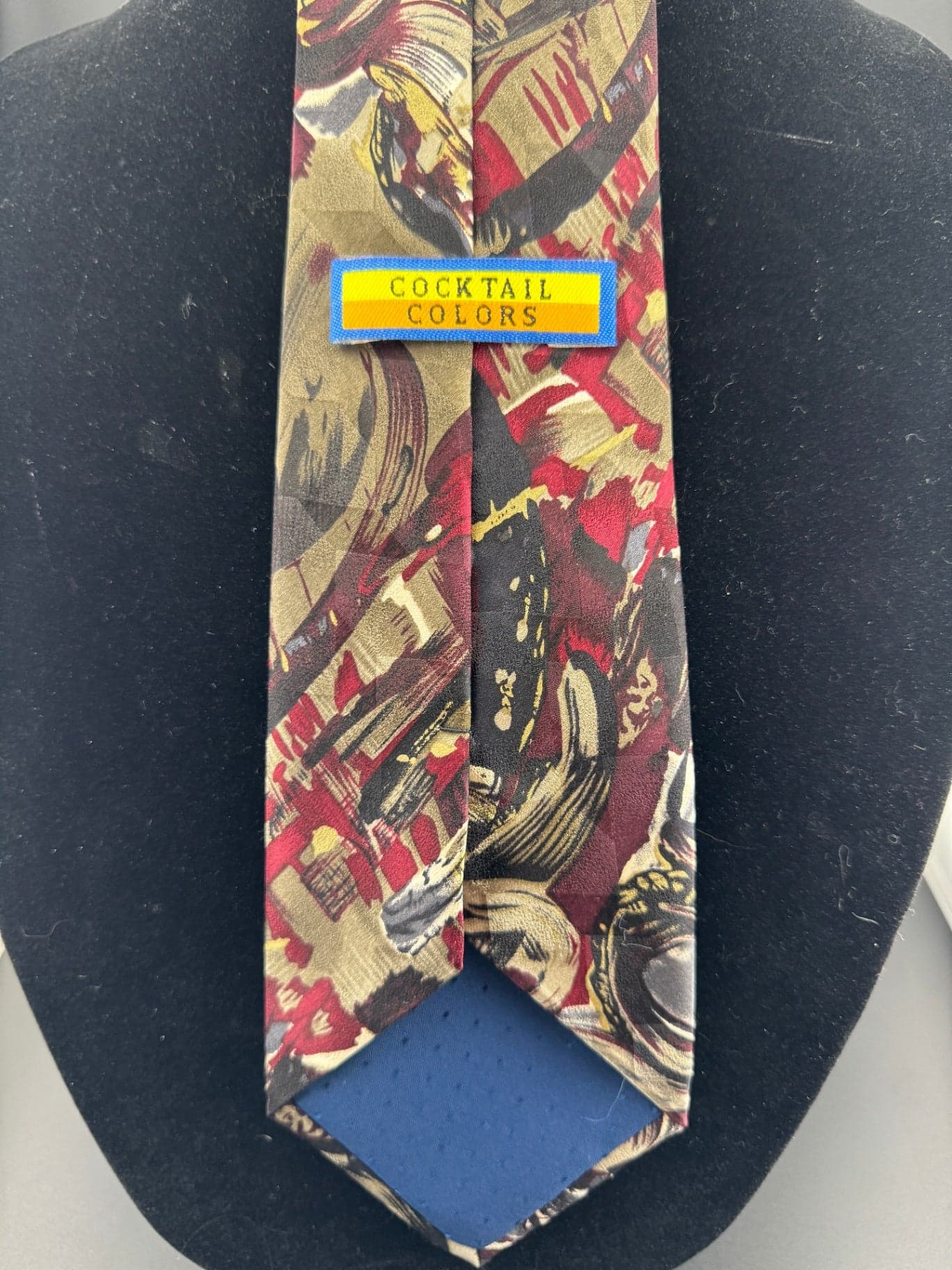 Vintage Cocktail Colors Necktie - Thumbnail 4