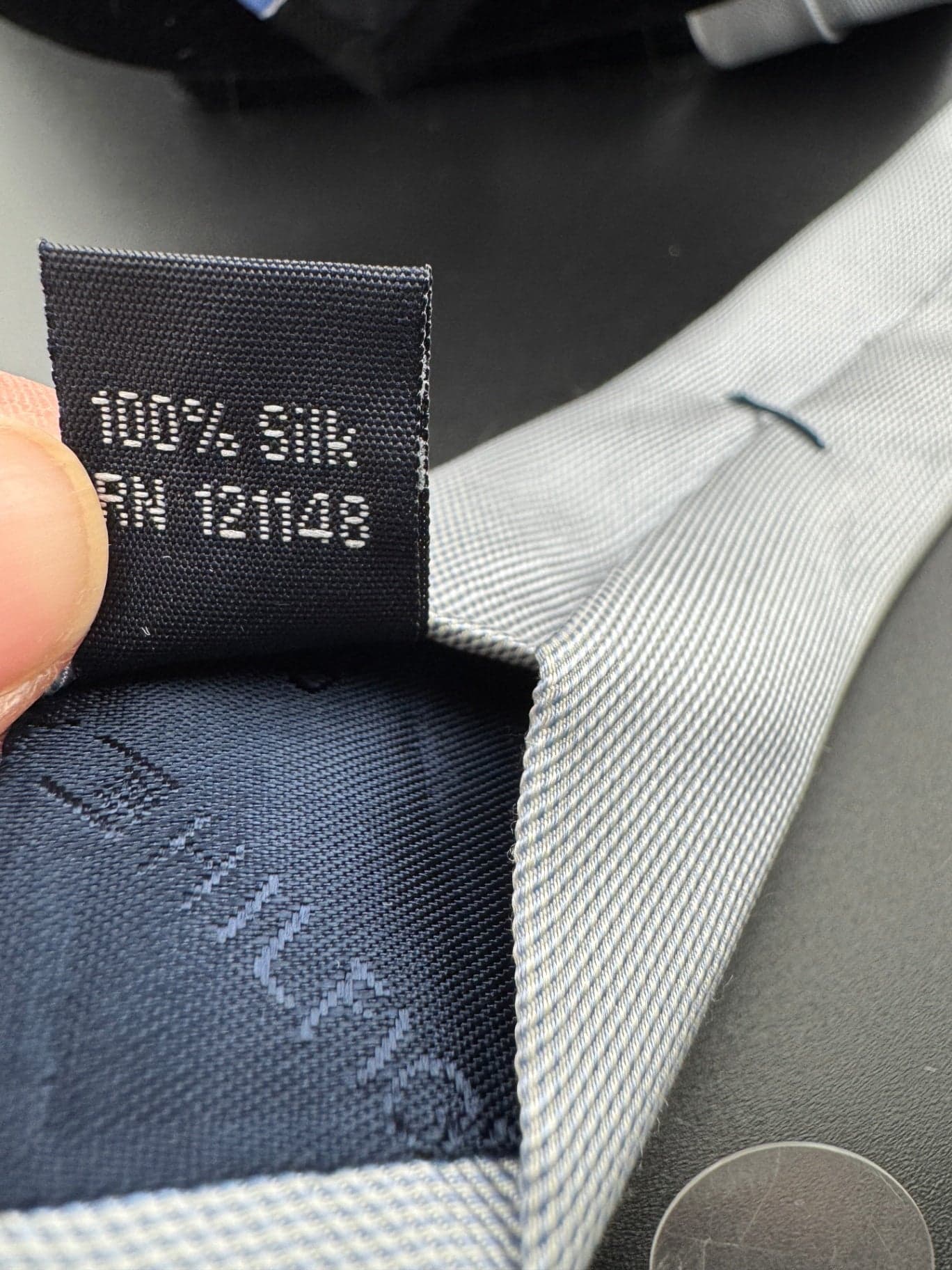Classic BL & LT Blue Tommy Hilfiger Necktie - Thumbnail 7