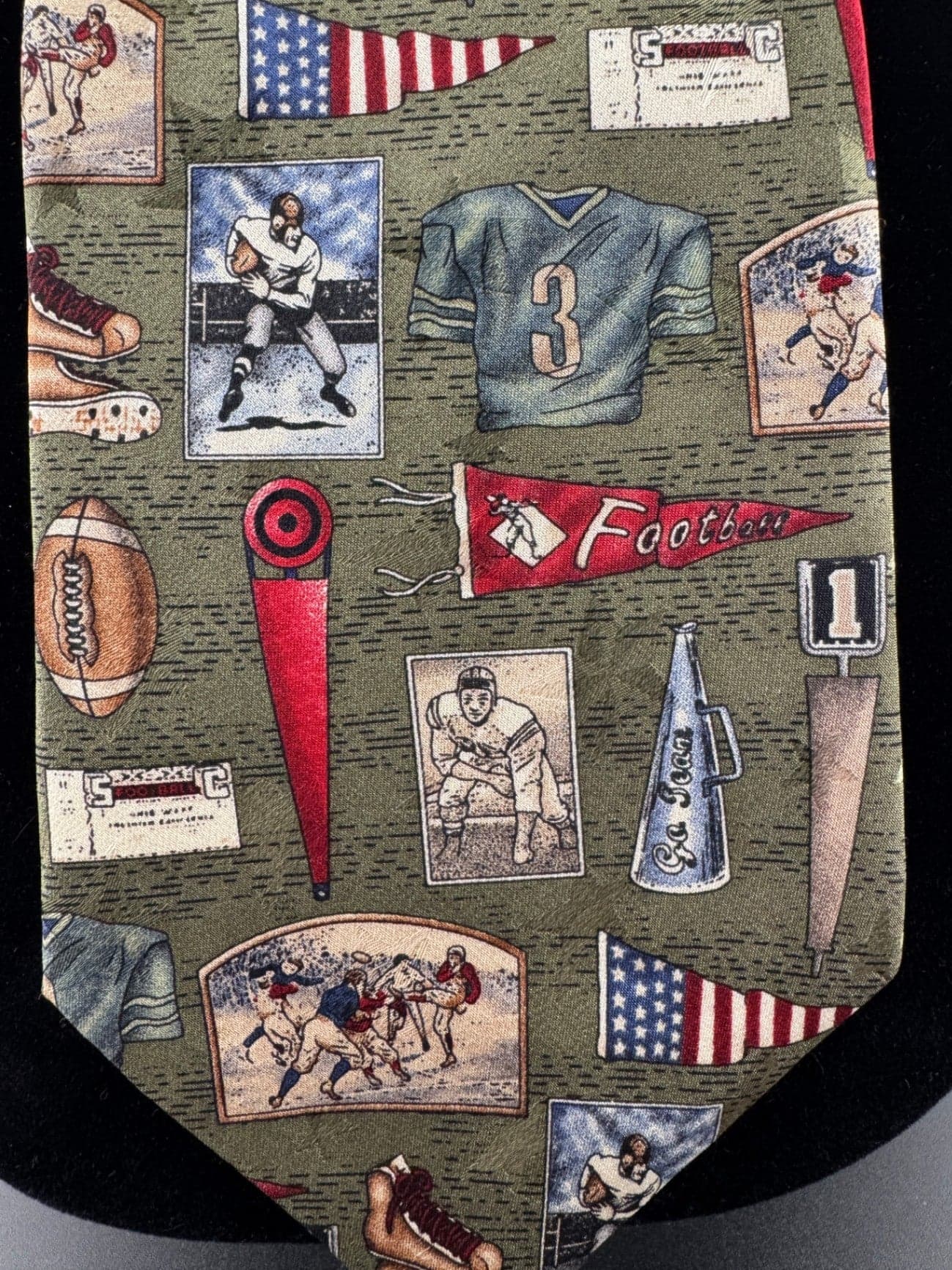 Van Heusen Vintage Football Necktie - Thumbnail 2