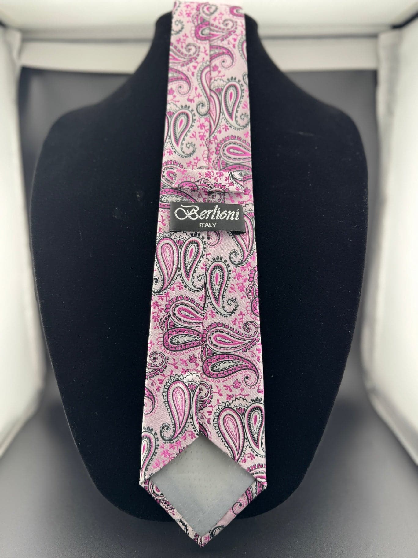 Vintage Berlioni Italy Necktie - Thumbnail 4