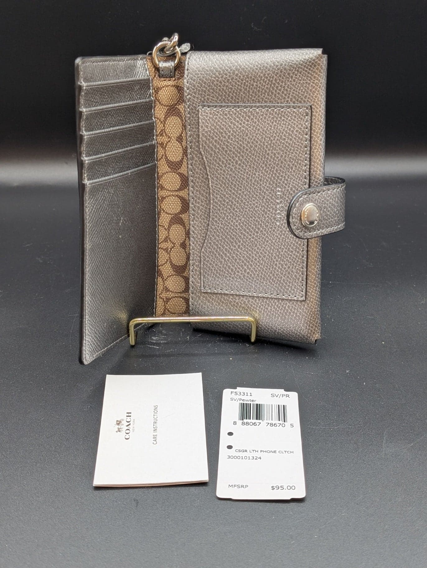 Coach Silver Phone Wallet - Thumbnail 3