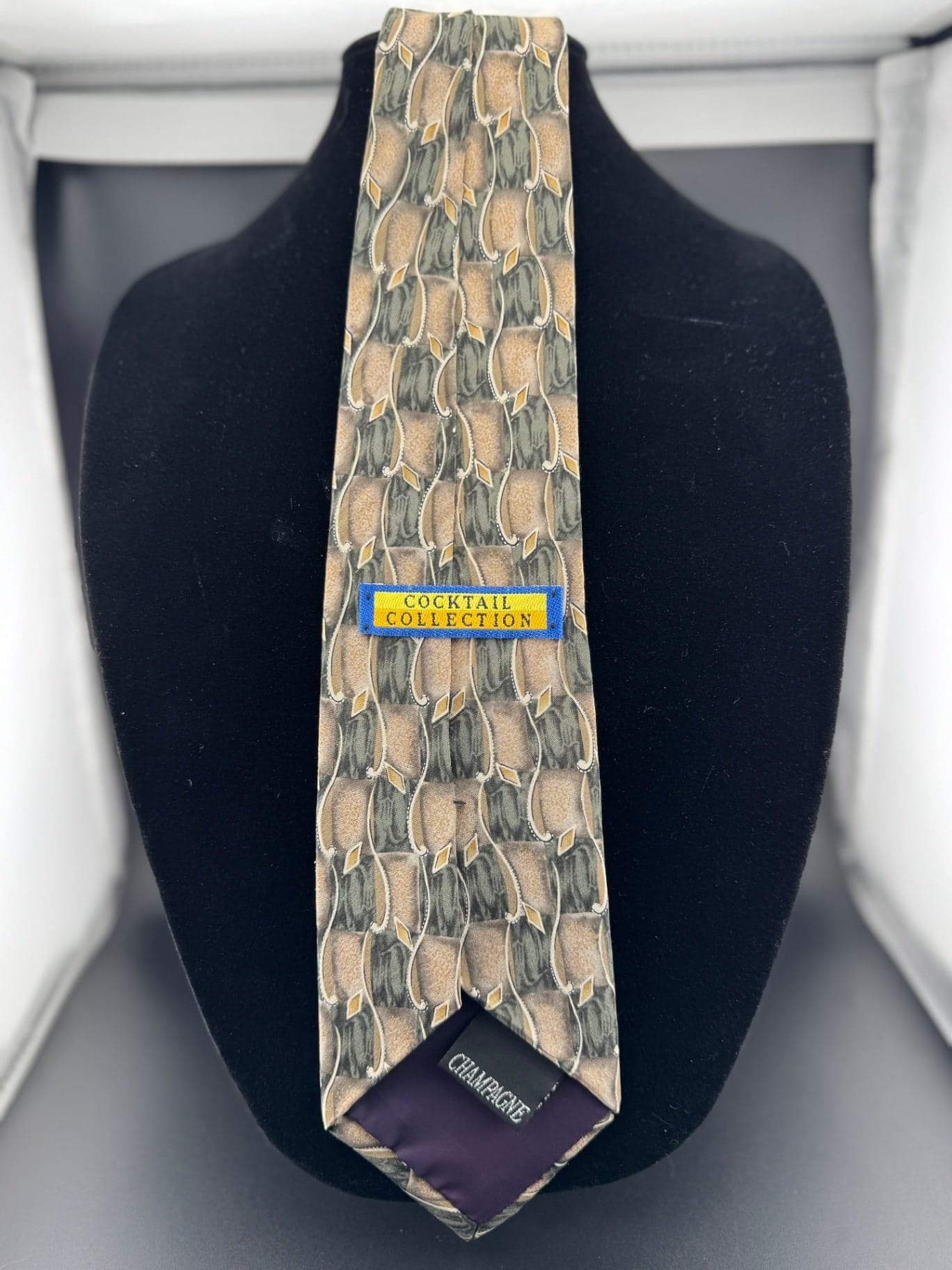 Cocktail Collection Necktie, Champagne - Thumbnail 4