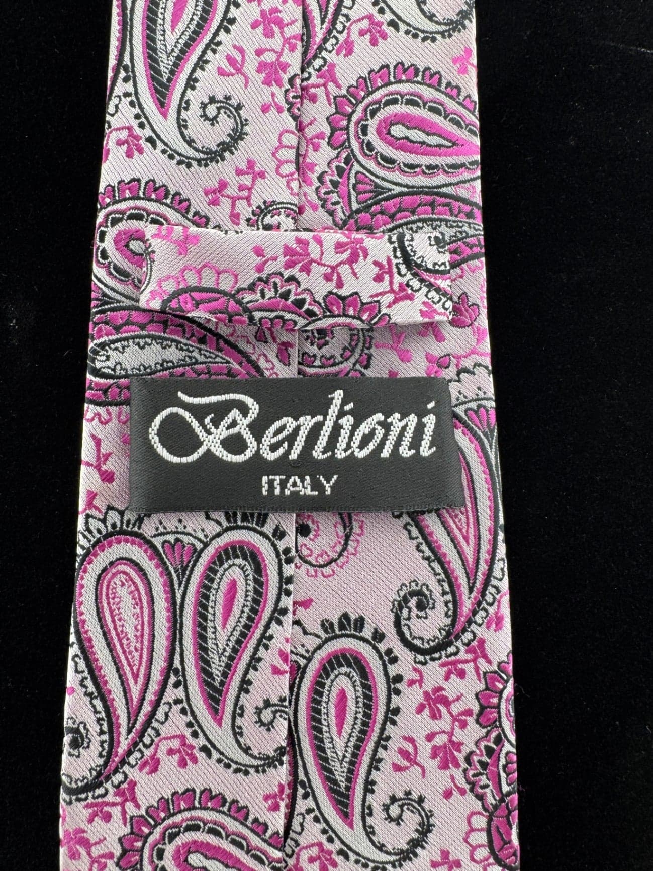 Vintage Berlioni Italy Necktie - Thumbnail 5