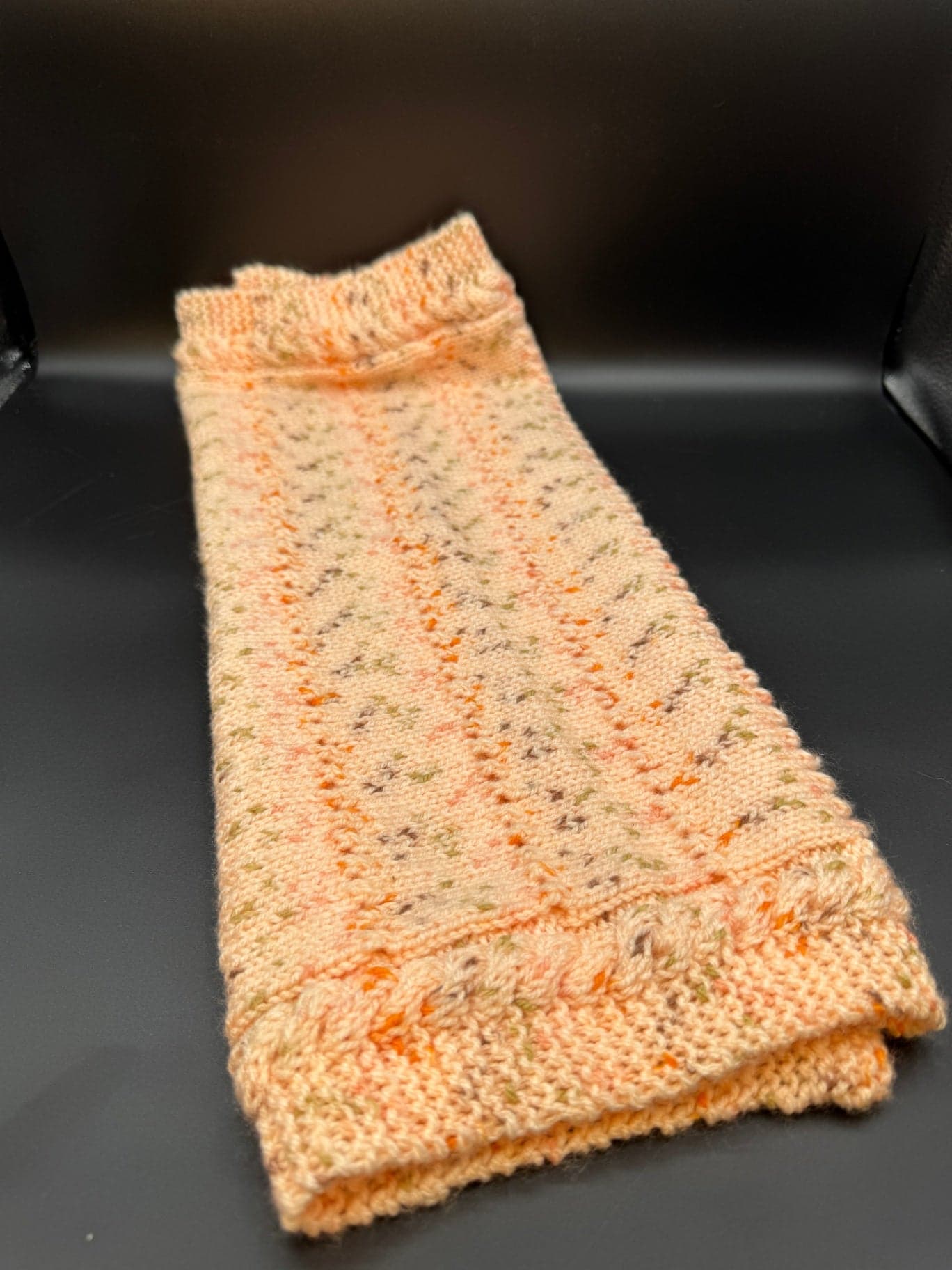 Handmade Peach Baby Sweater & Blanket S - Thumbnail 9