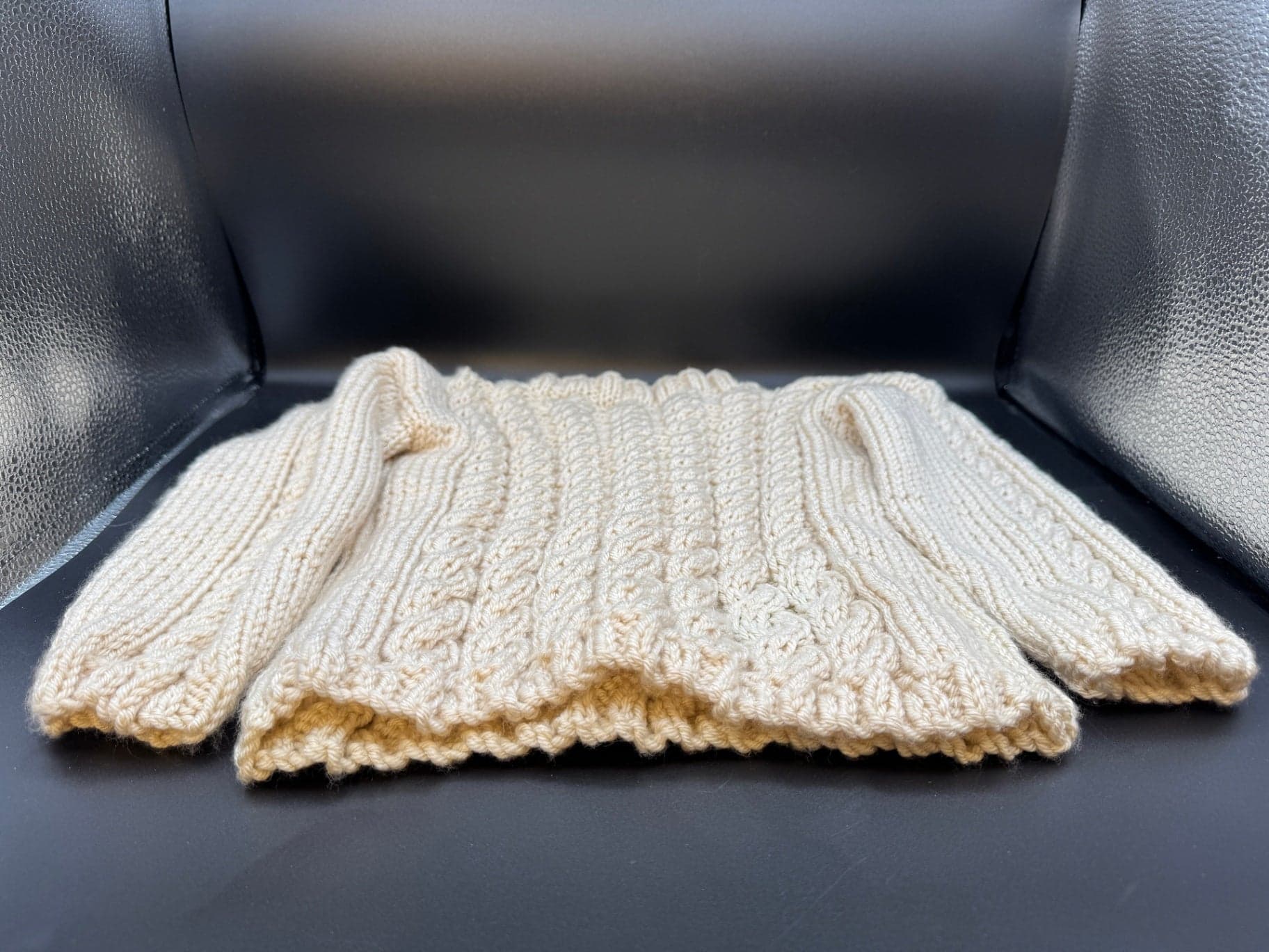 Handmade Irish Knit Baby Sweater - Thumbnail 11