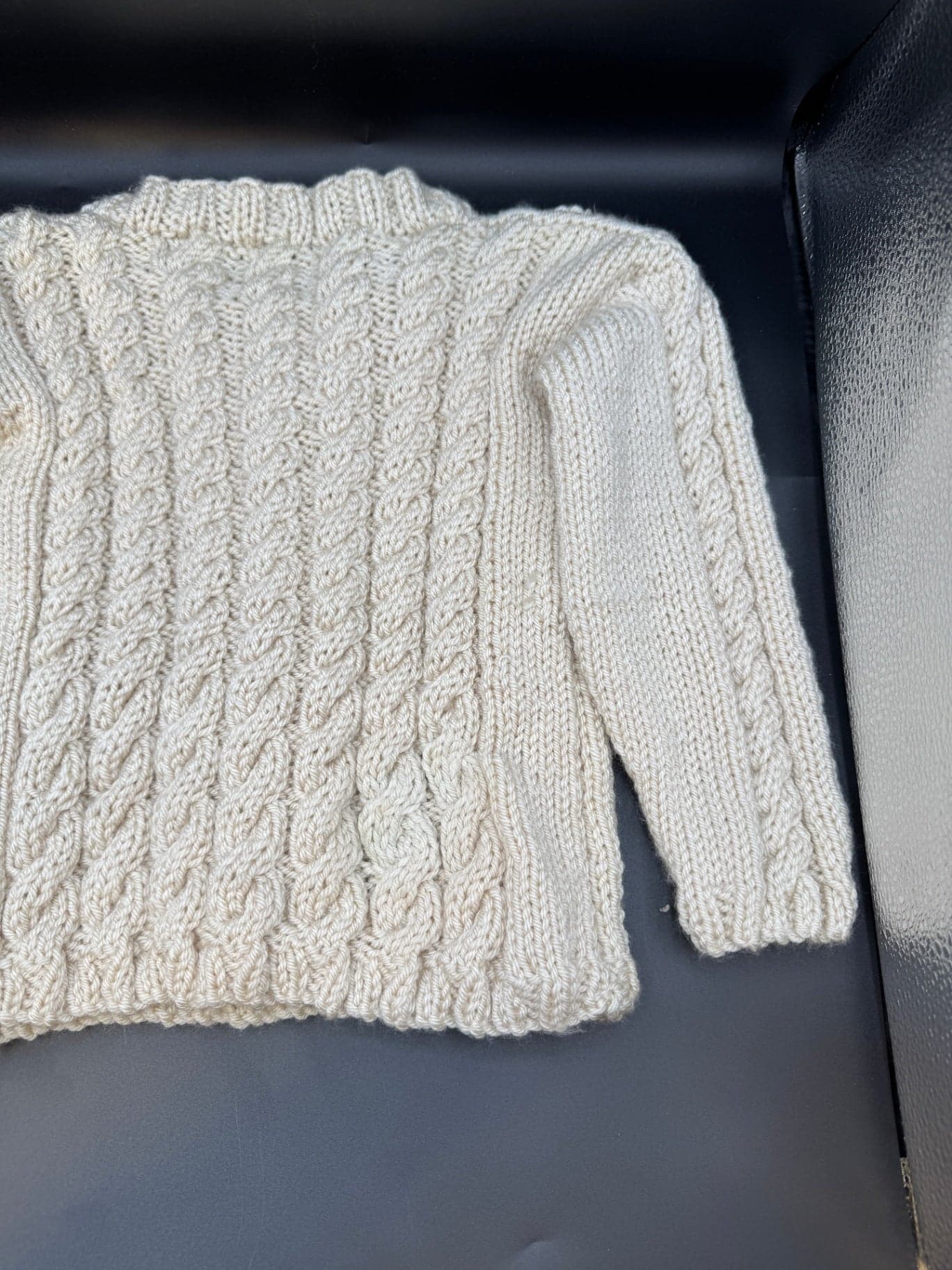 Handmade Irish Knit Baby Sweater - Thumbnail 10