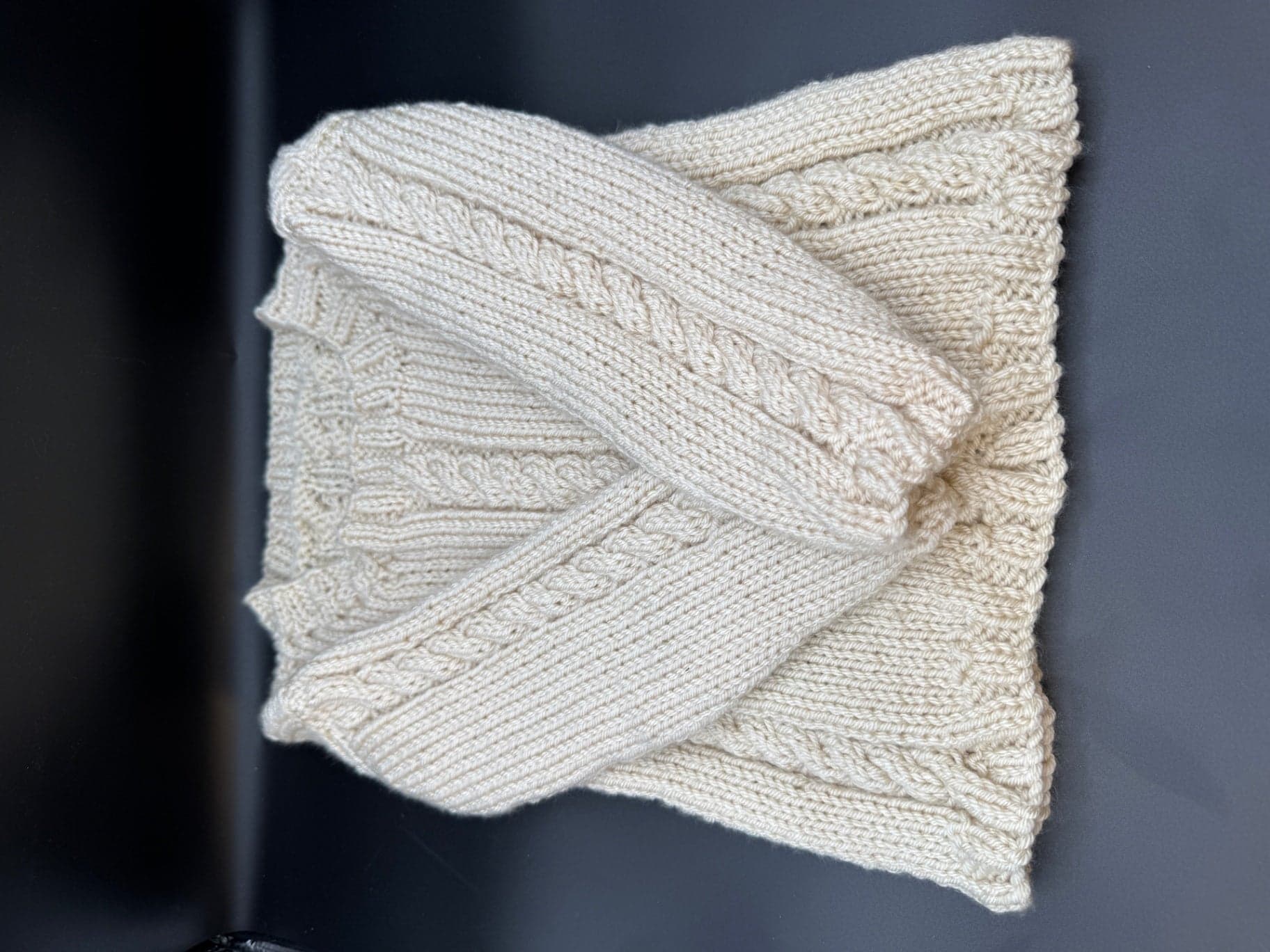 Handmade Irish Knit Baby Sweater - Thumbnail 7