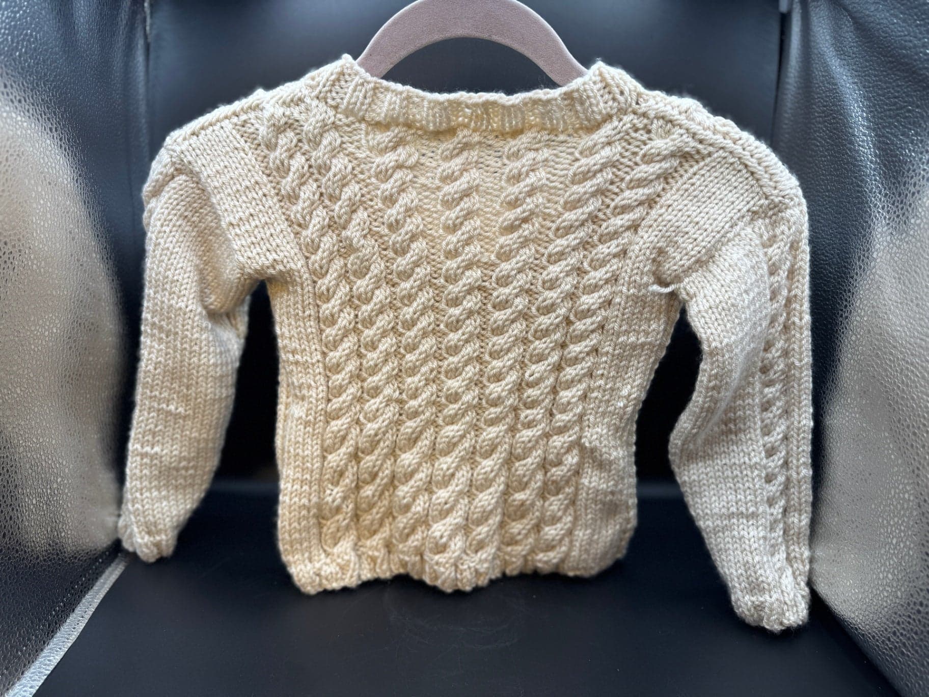 Handmade Irish Knit Baby Sweater - Thumbnail 3