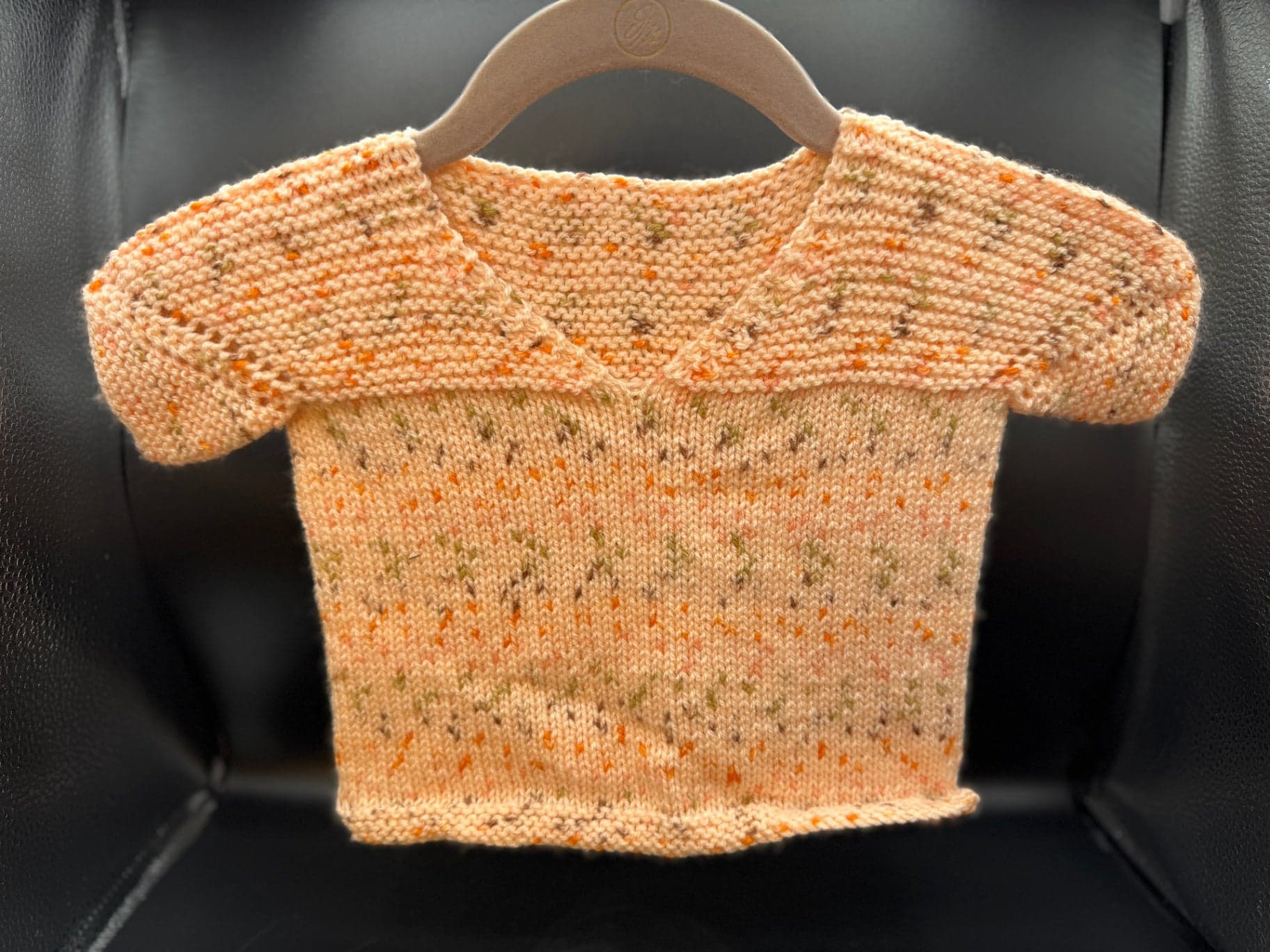 Handmade Peach Baby Sweater & Blanket S - Thumbnail 2