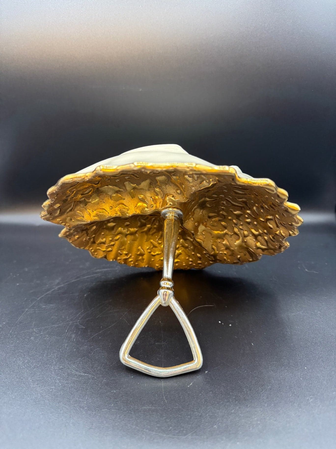 22K Weeping Gold Candy Dish 3 Section - Thumbnail 9