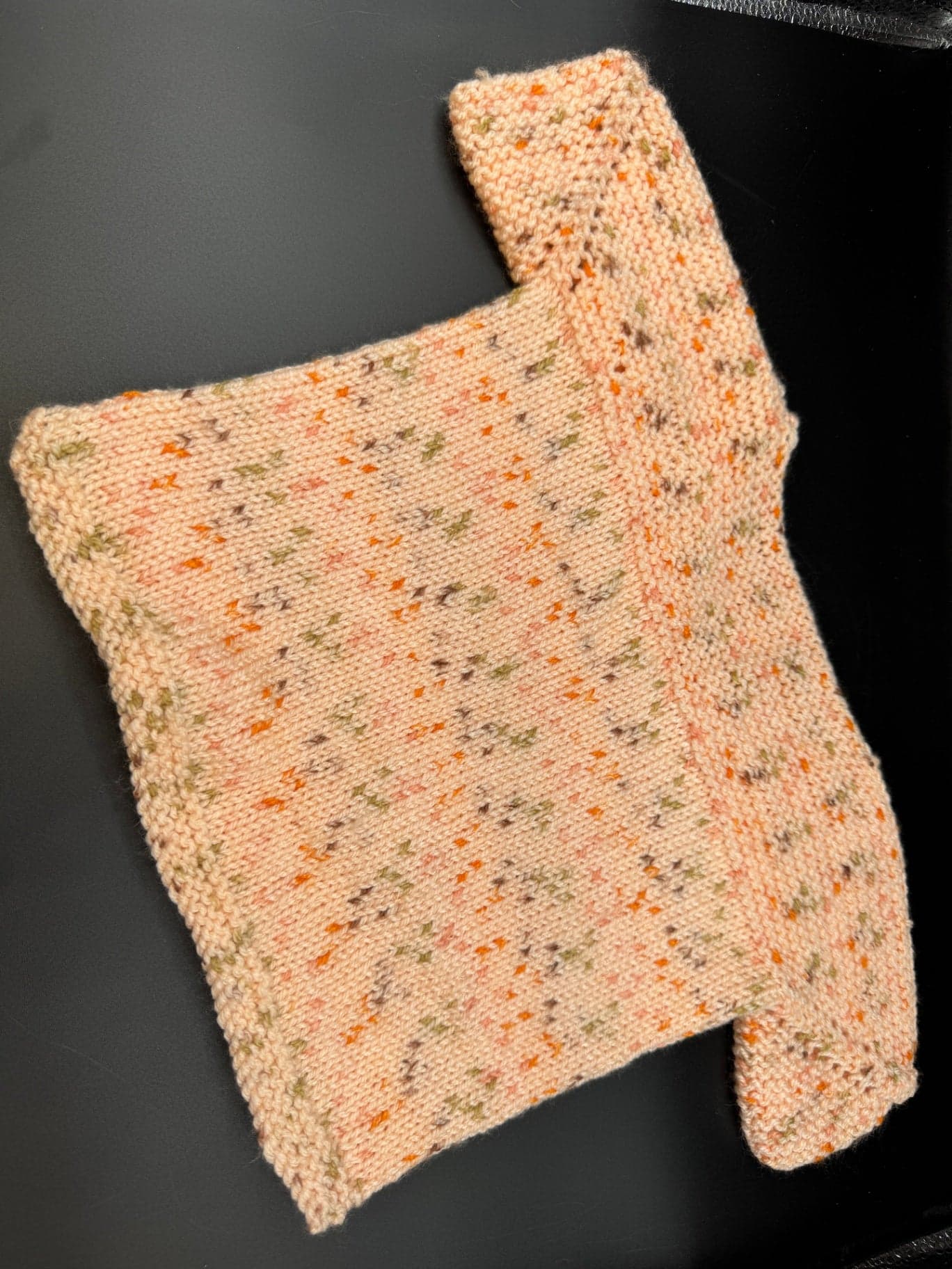 Handmade Peach Baby Sweater & Blanket S - Thumbnail 6