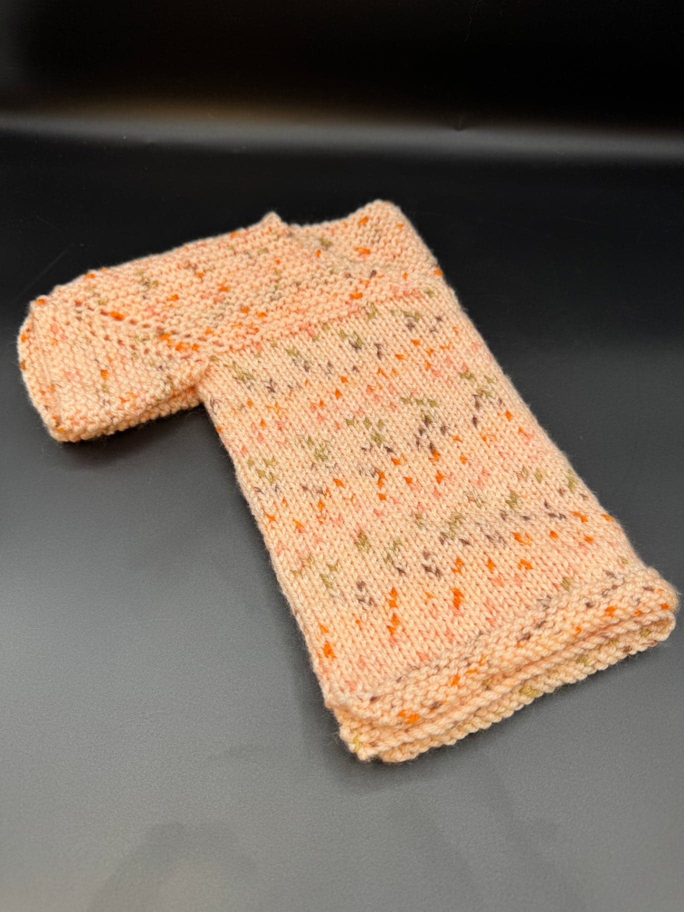Handmade Peach Baby Sweater & Blanket S - Thumbnail 7