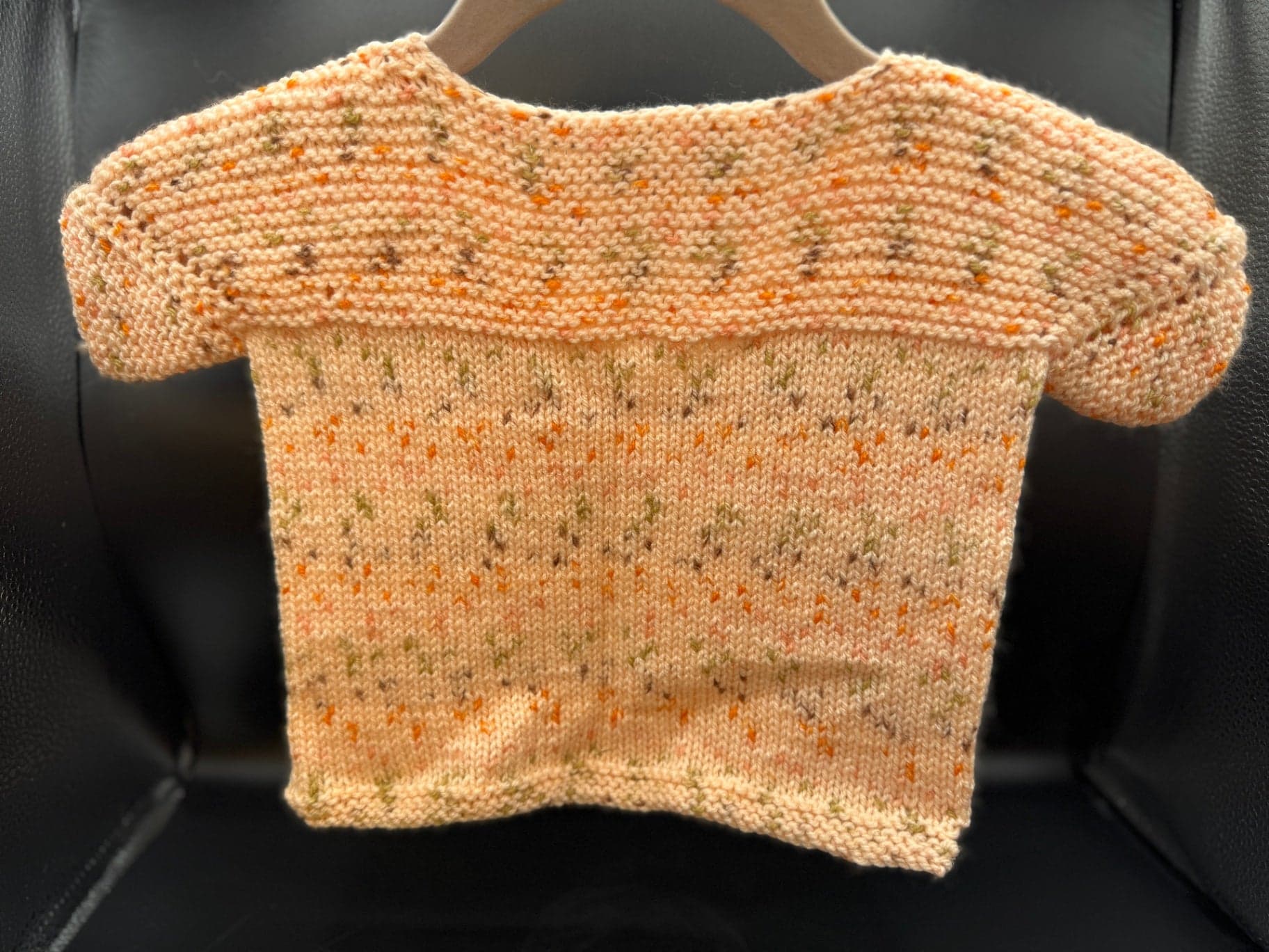 Handmade Peach Baby Sweater & Blanket S - Thumbnail 3