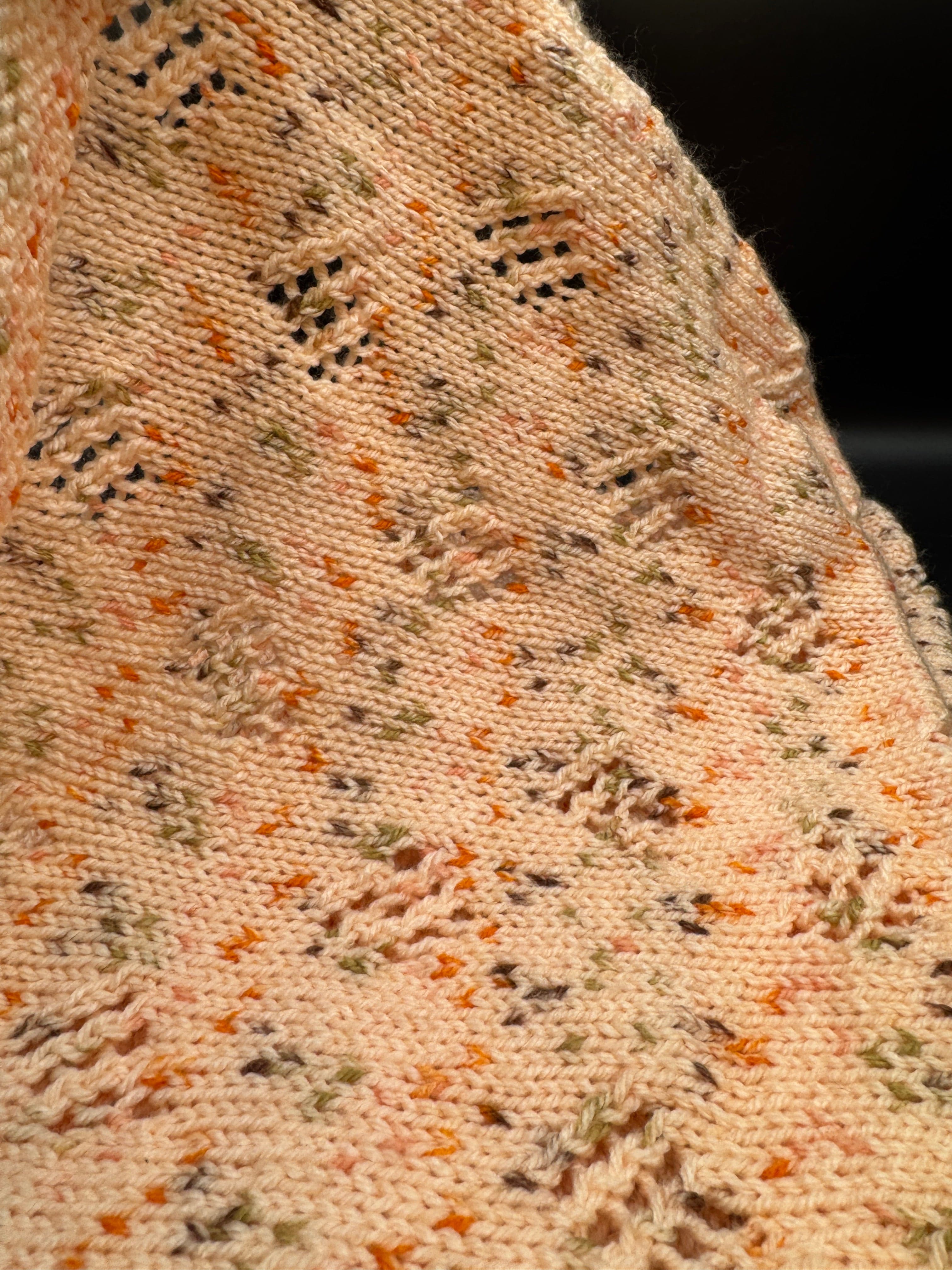 Handmade Peach Baby Sweater & Blanket Set L - Thumbnail 12