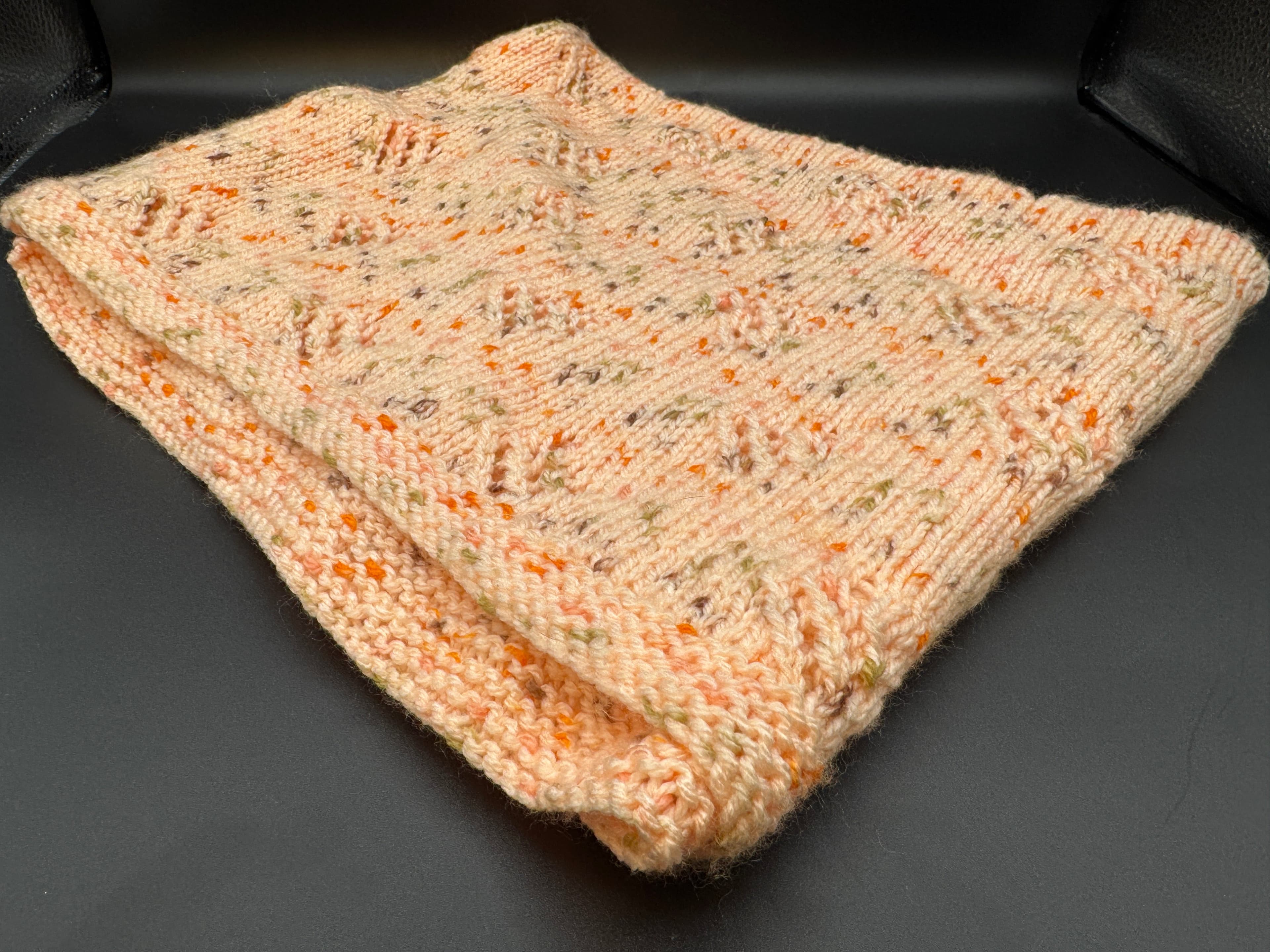Handmade Peach Baby Sweater & Blanket Set L - Thumbnail 11