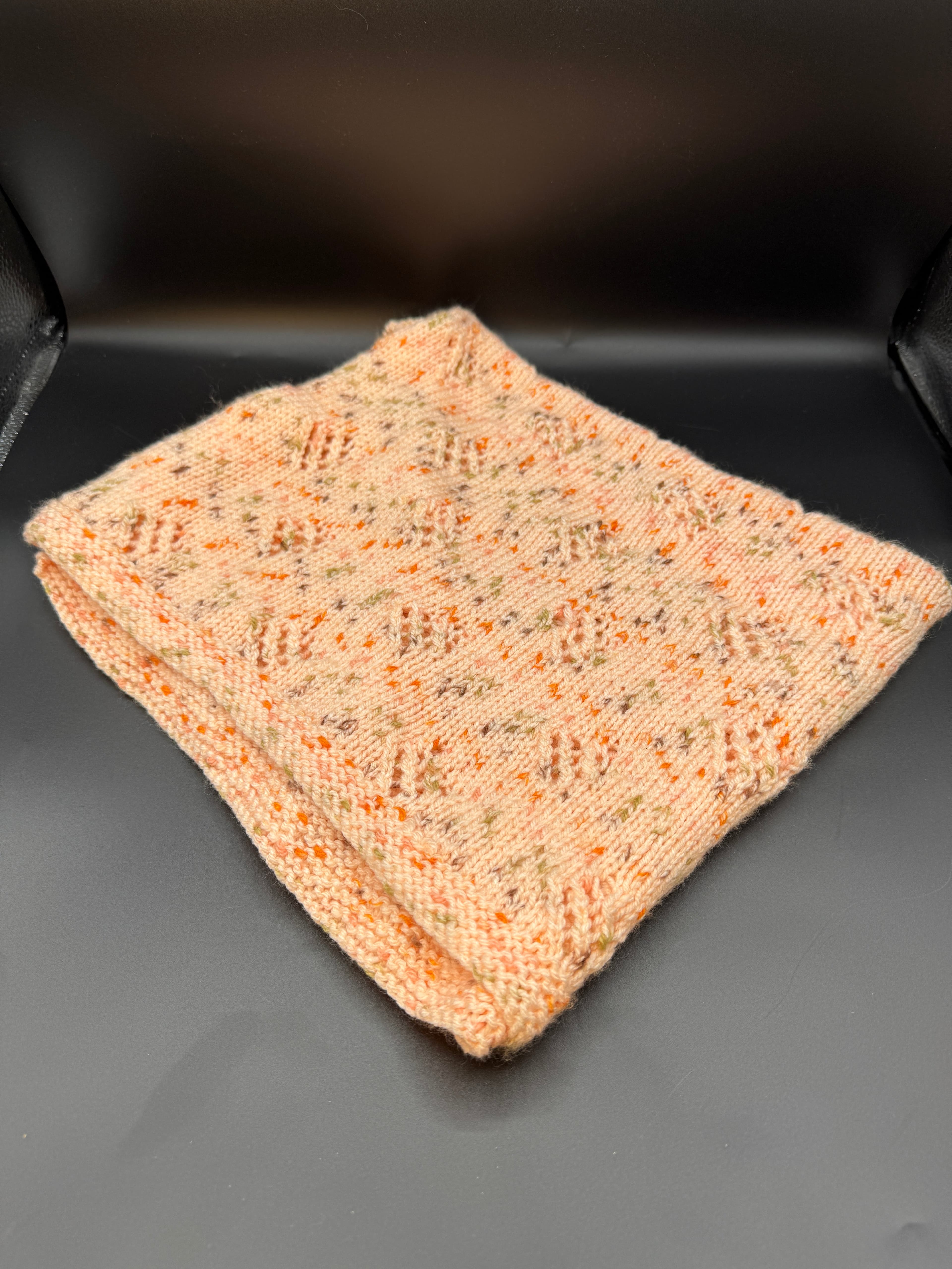 Handmade Peach Baby Sweater & Blanket Set L - Thumbnail 10