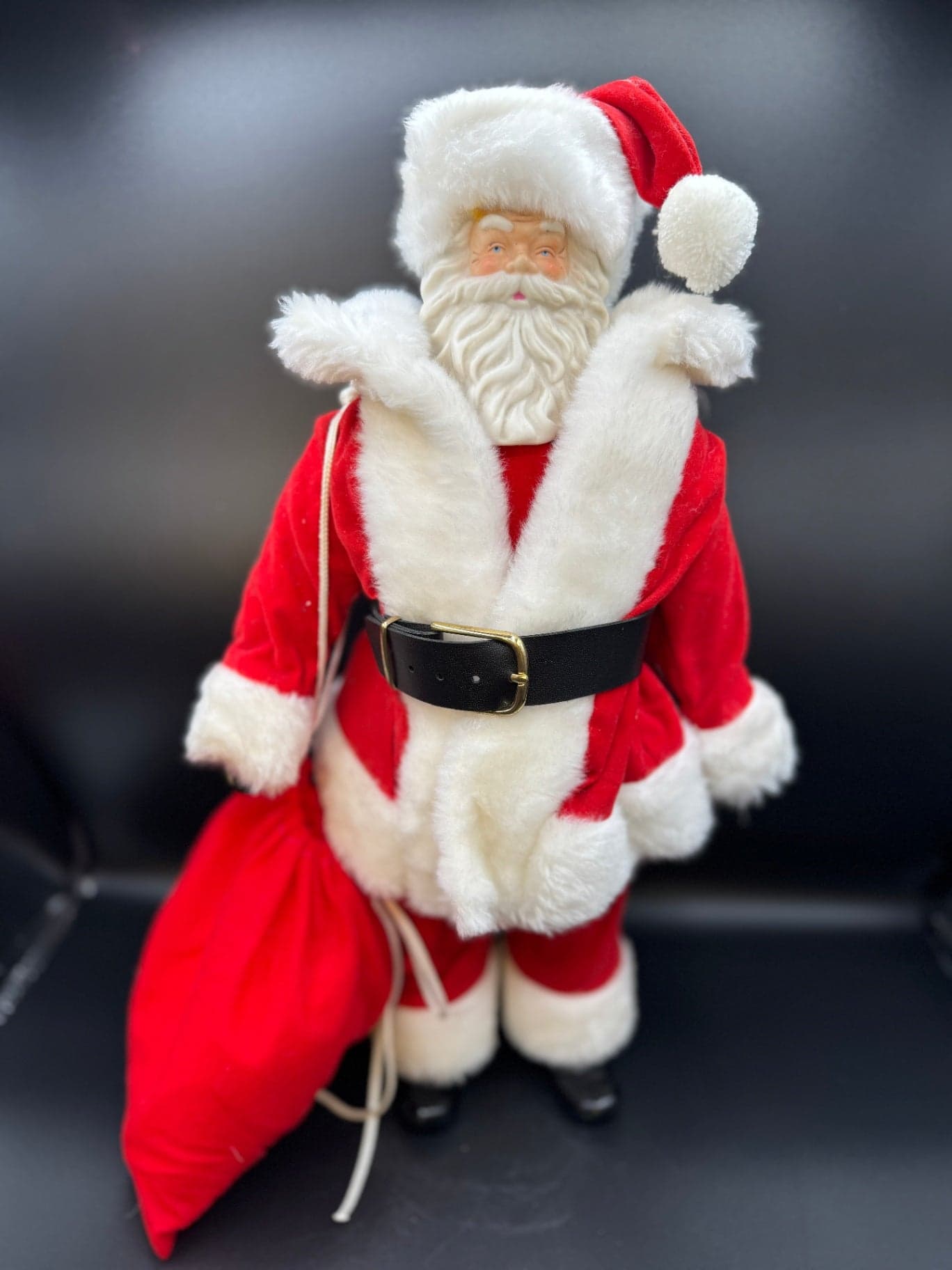 VTG Porcelain Soft Body Santa - Image 1