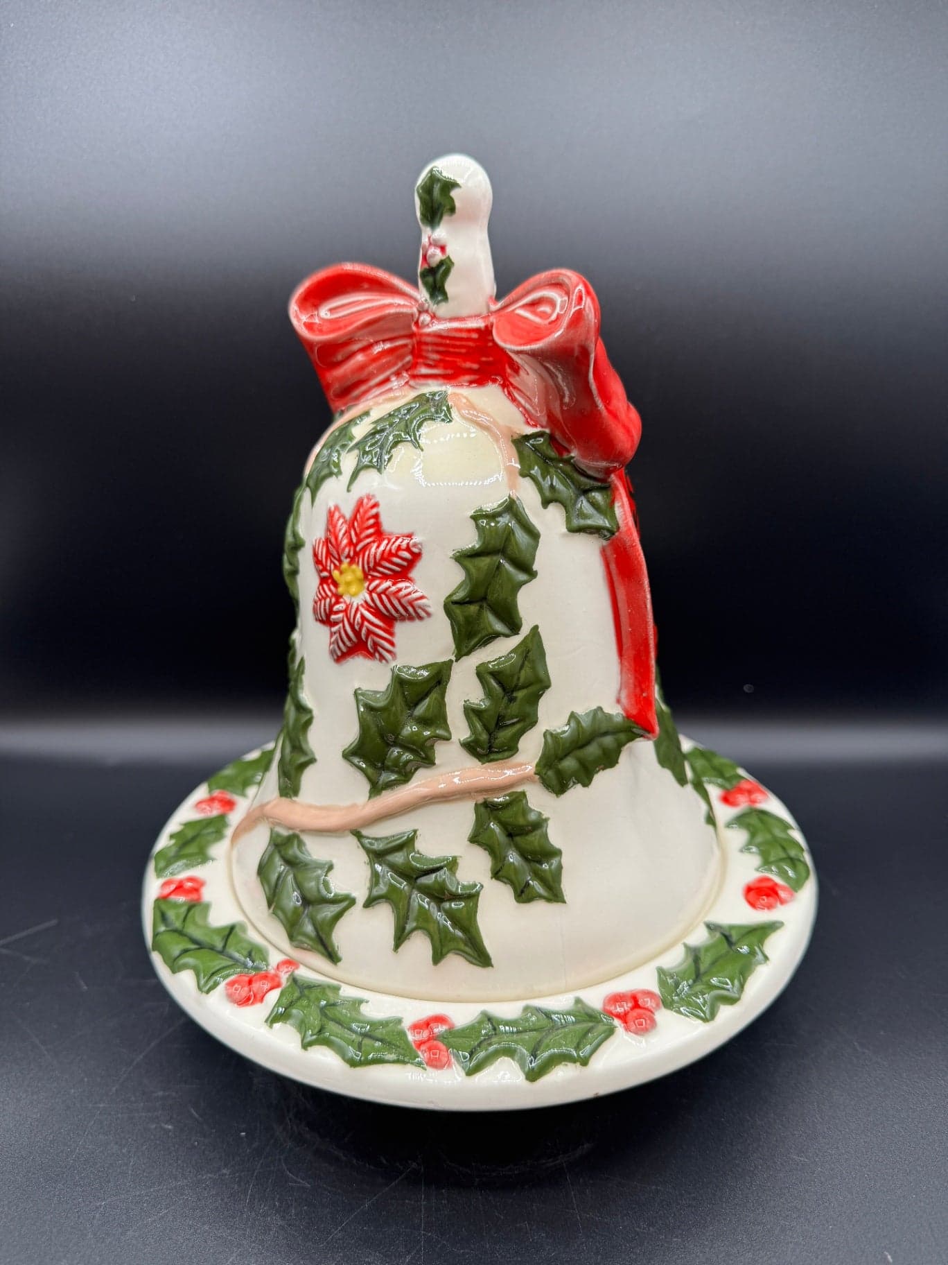 Ceramic Holly Bell & Bowl - Thumbnail 5