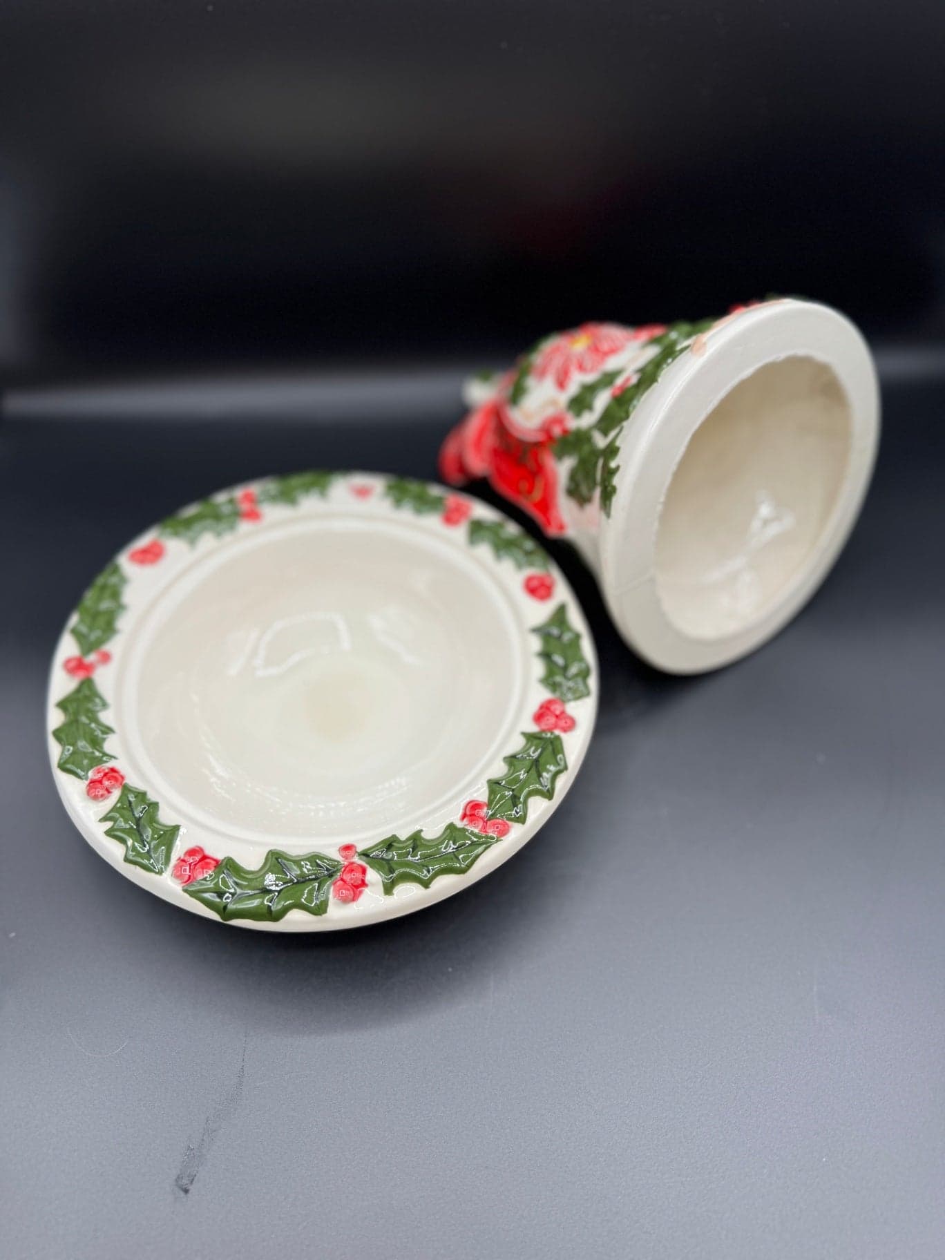 Ceramic Holly Bell & Bowl - Thumbnail 9