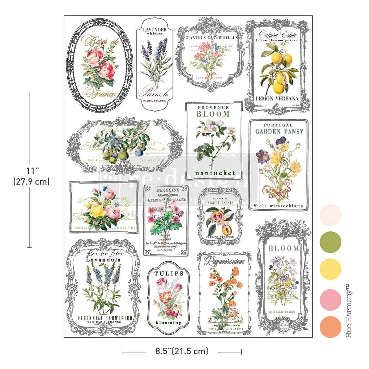 H2O Transfers Single Sheet - Whispers & Petals - Image 1