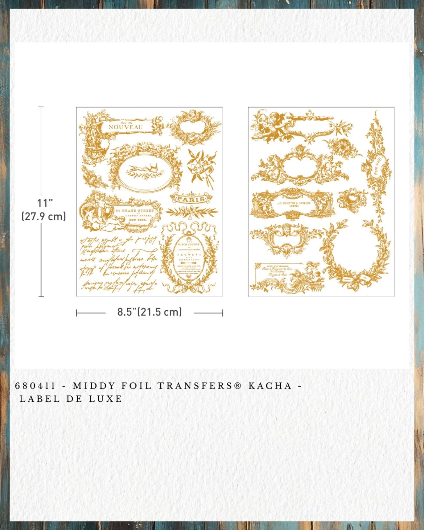Middy Foil Transfers® Kacha - Label De Luxe - Thumbnail 2