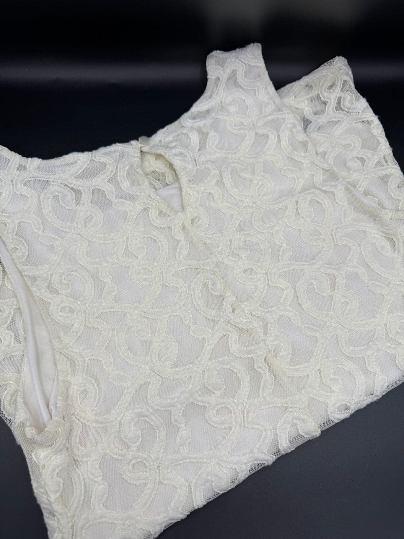 Banana Republic Ivory Lace Tank Top - Thumbnail 7