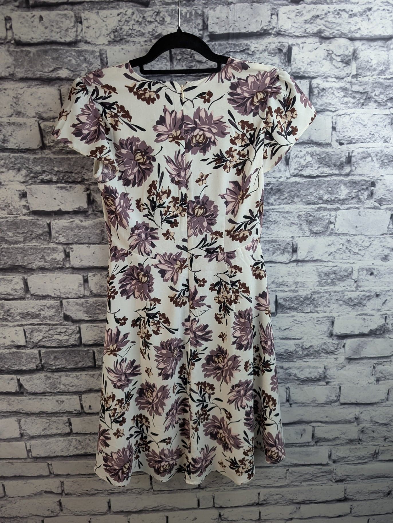 Ann Taylor Factory Mauve Floral Dress - Thumbnail 3