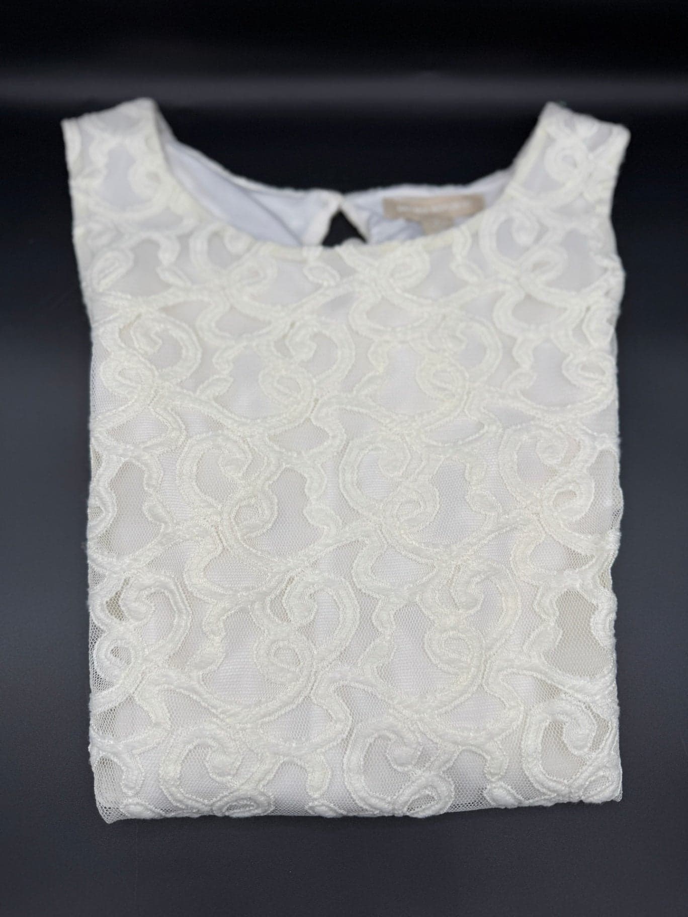 Banana Republic Ivory Lace Tank Top - Thumbnail 4