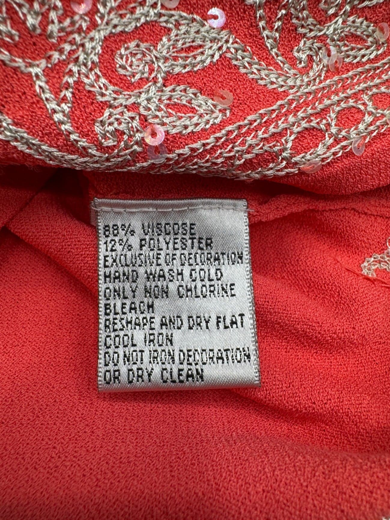 Talbots Embroidered Coral Sweater - Thumbnail 11
