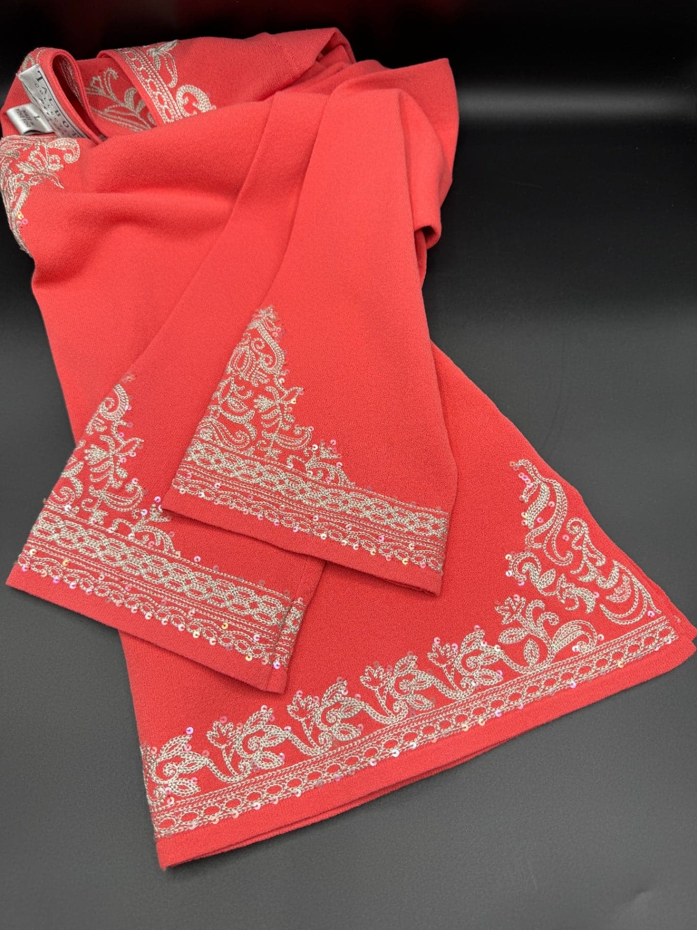 Talbots Embroidered Coral Sweater - Thumbnail 10
