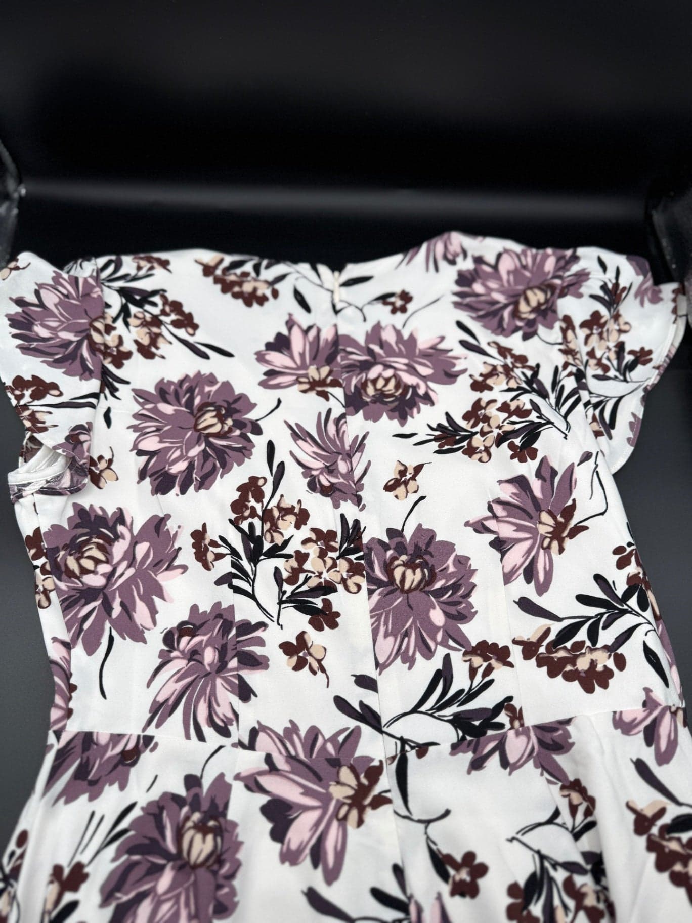 Ann Taylor Factory Mauve Floral Dress - Thumbnail 9