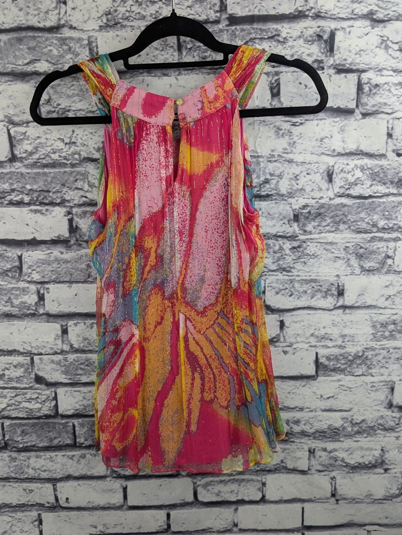 Caché Silk Sleeveless Top - Thumbnail 3
