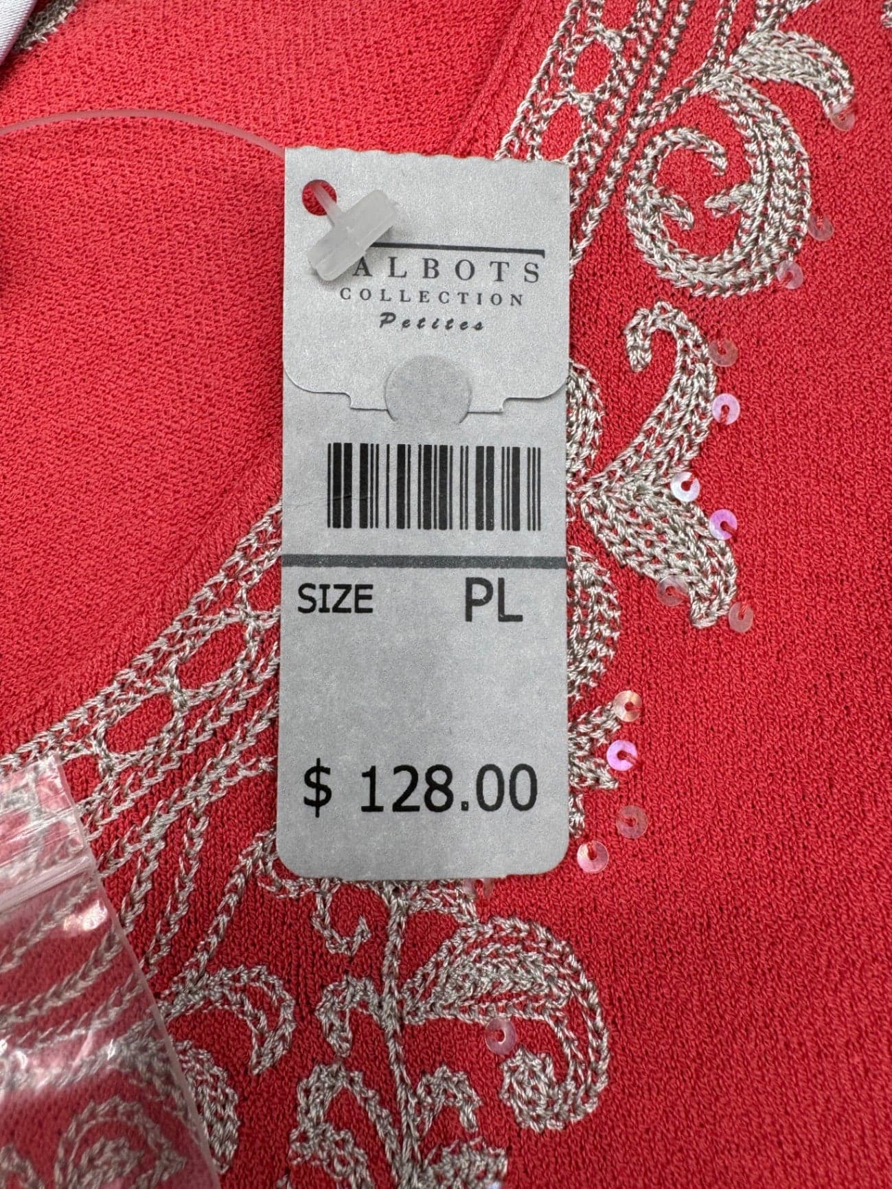 Talbots Embroidered Coral Sweater - Thumbnail 8