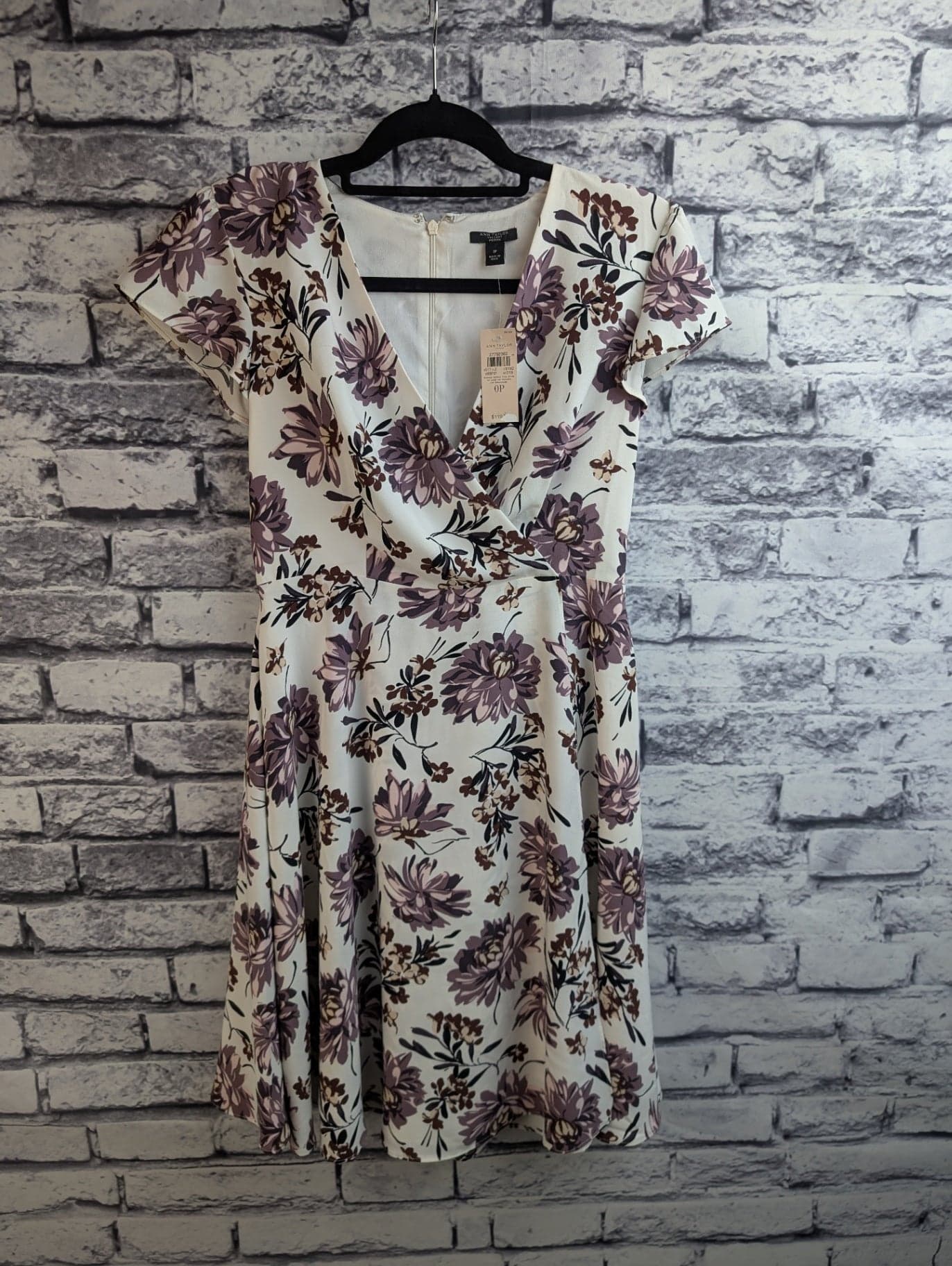 Ann Taylor Factory Mauve Floral Dress - Image 1
