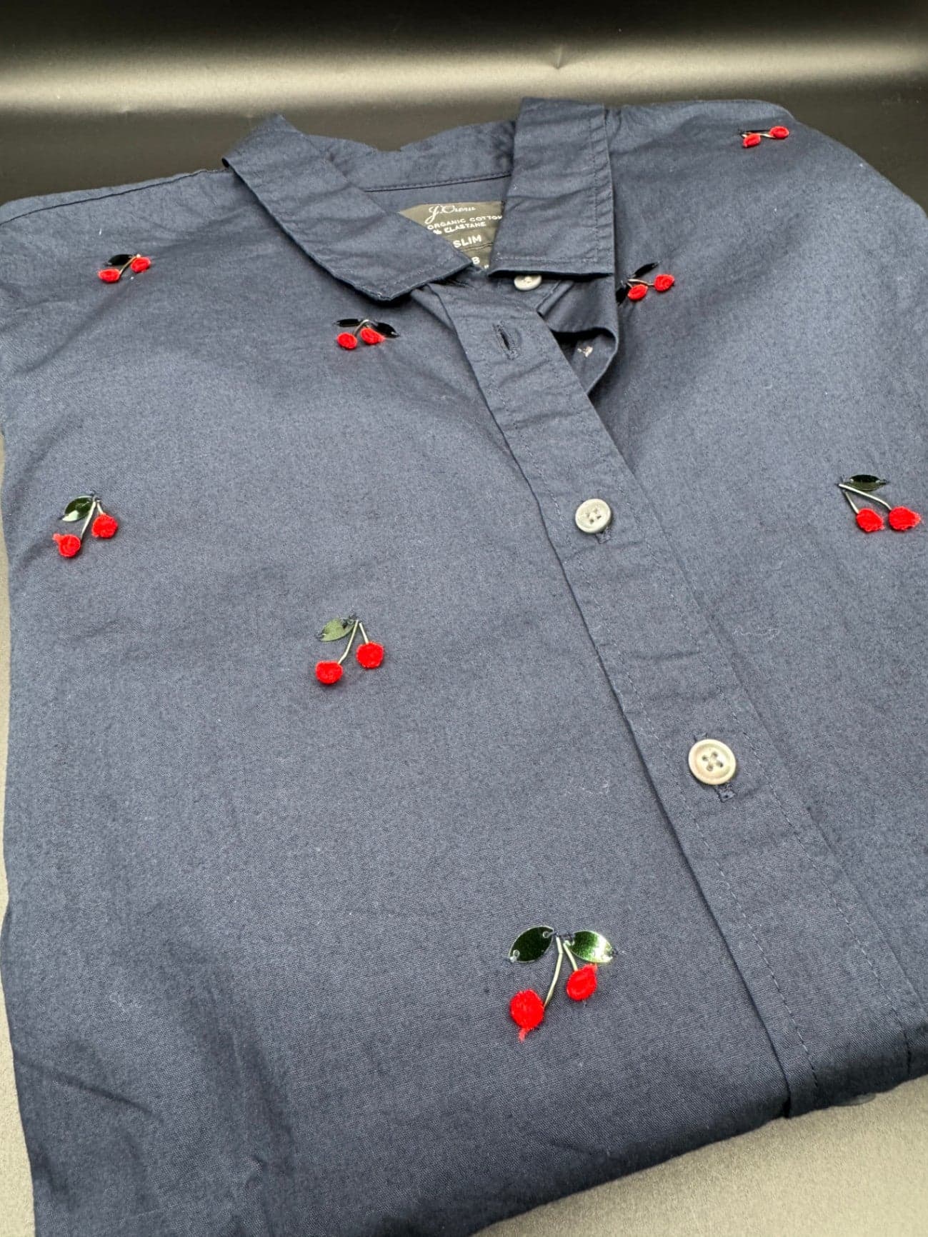J. Crew Cherry Button Up Blouse - Thumbnail 5