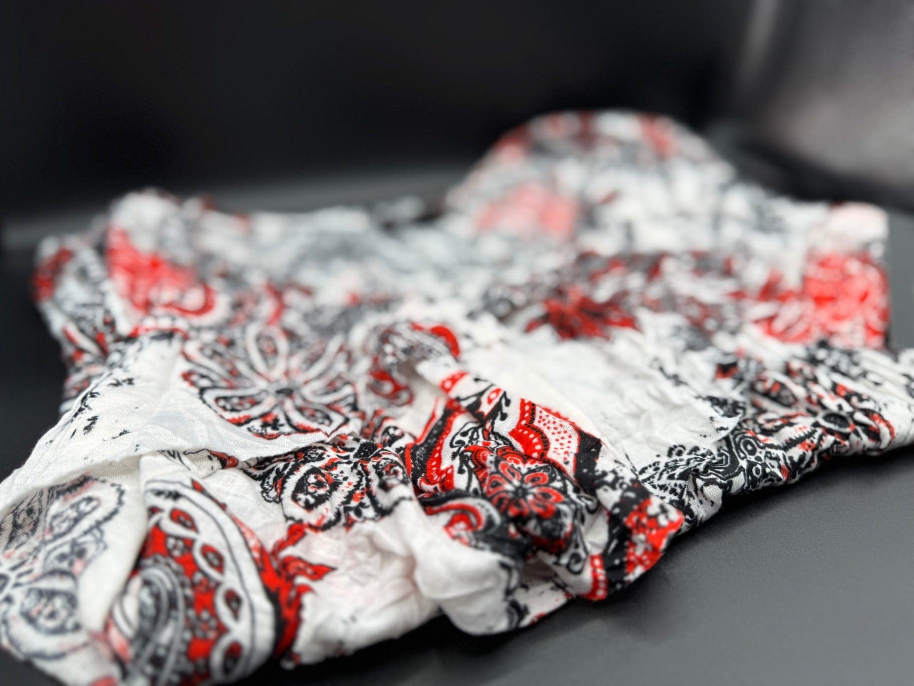 AB Studio Layered Paisley Print Shirt - Thumbnail 7