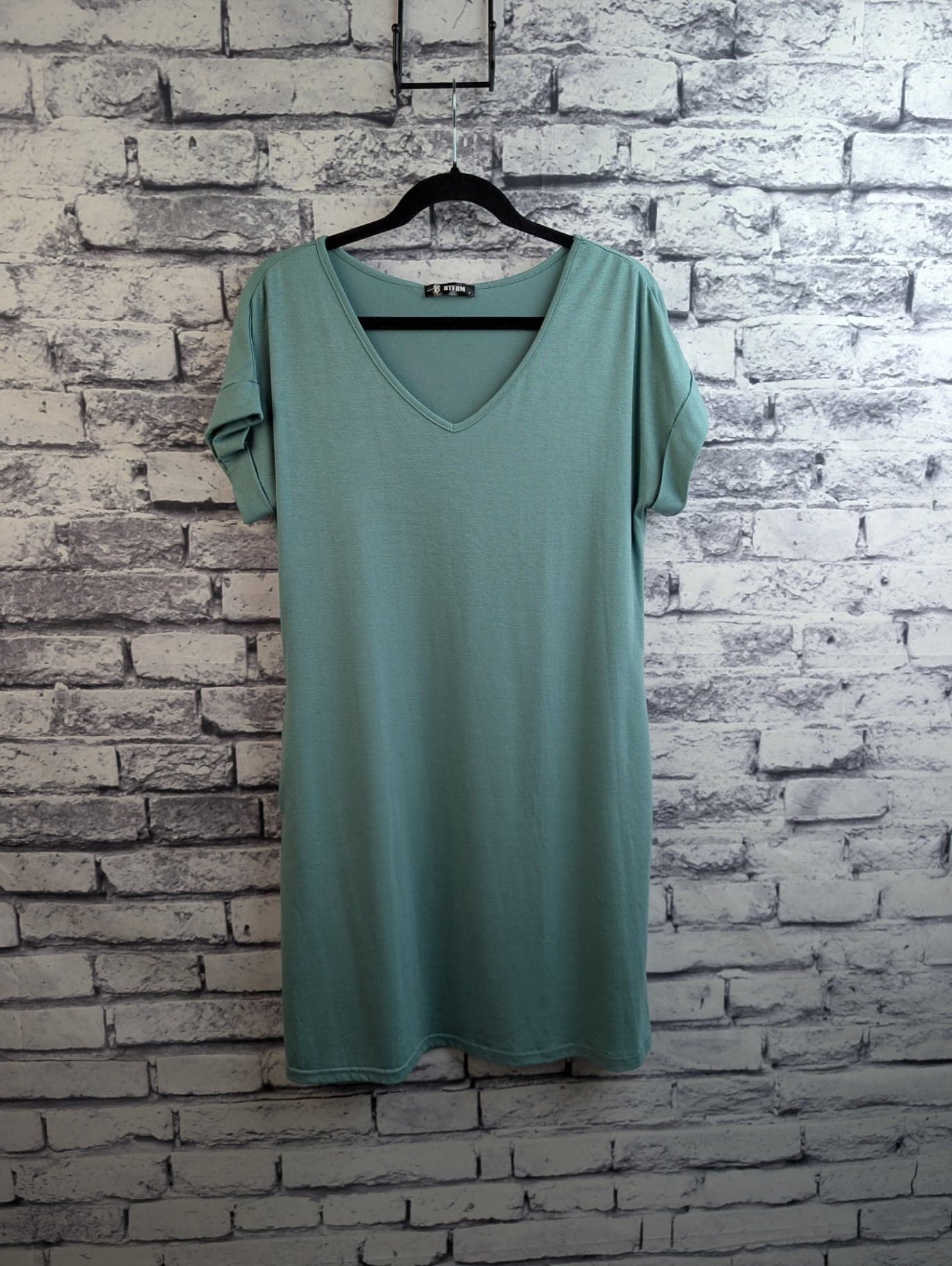 BTFBM Teal T-Shirt Dress - Thumbnail 2