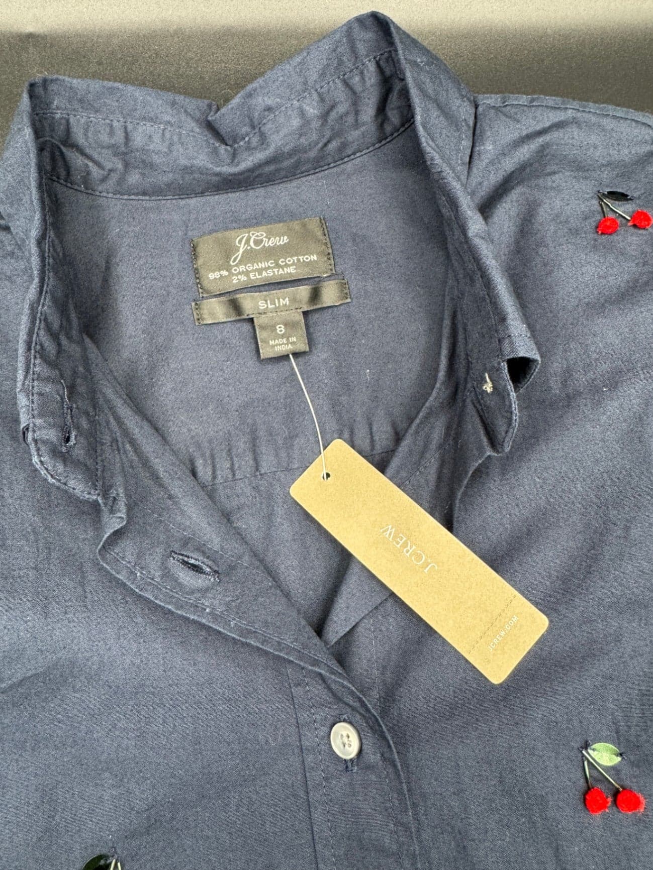 J. Crew Cherry Button Up Blouse - Thumbnail 6