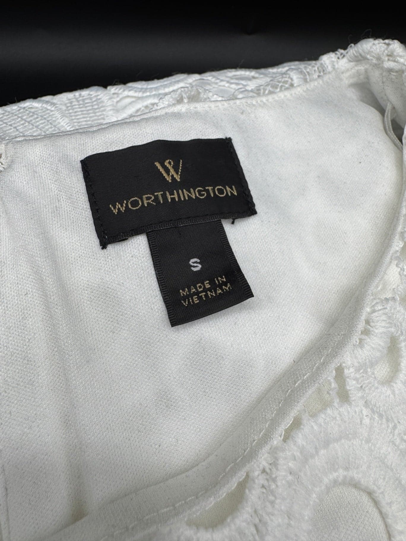 Worthington White Lace Dress - Thumbnail 6