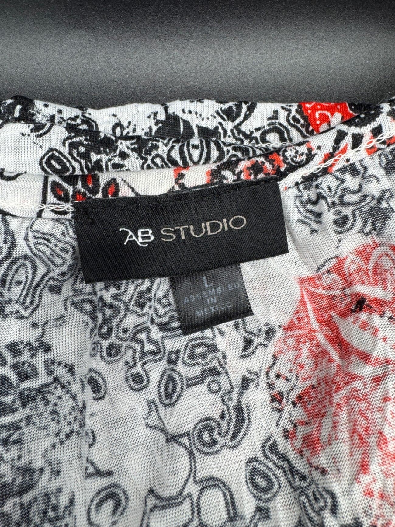 AB Studio Layered Paisley Print Shirt - Thumbnail 8