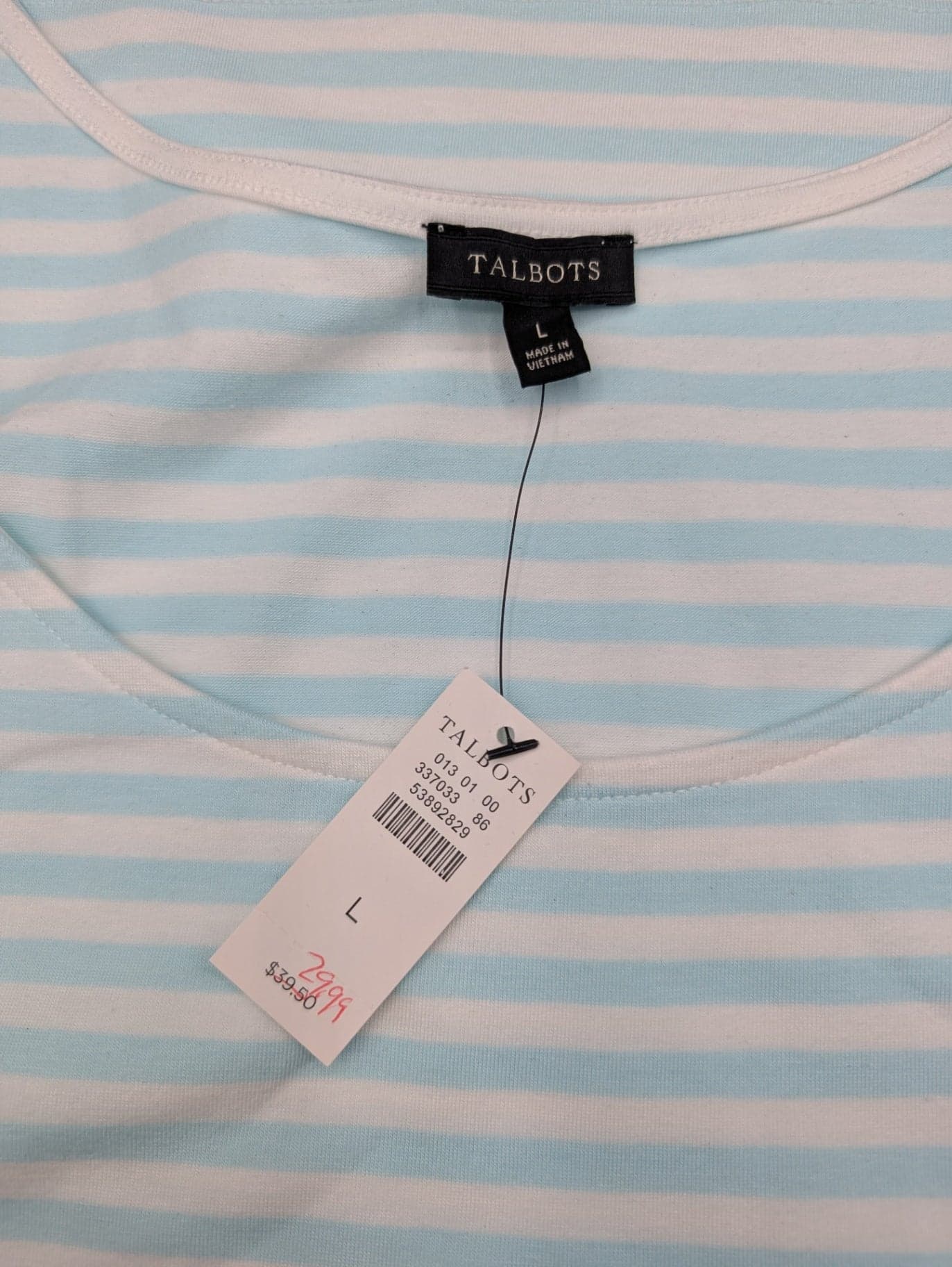 Talbot's Striped Scoop-Neck Tank - Thumbnail 3