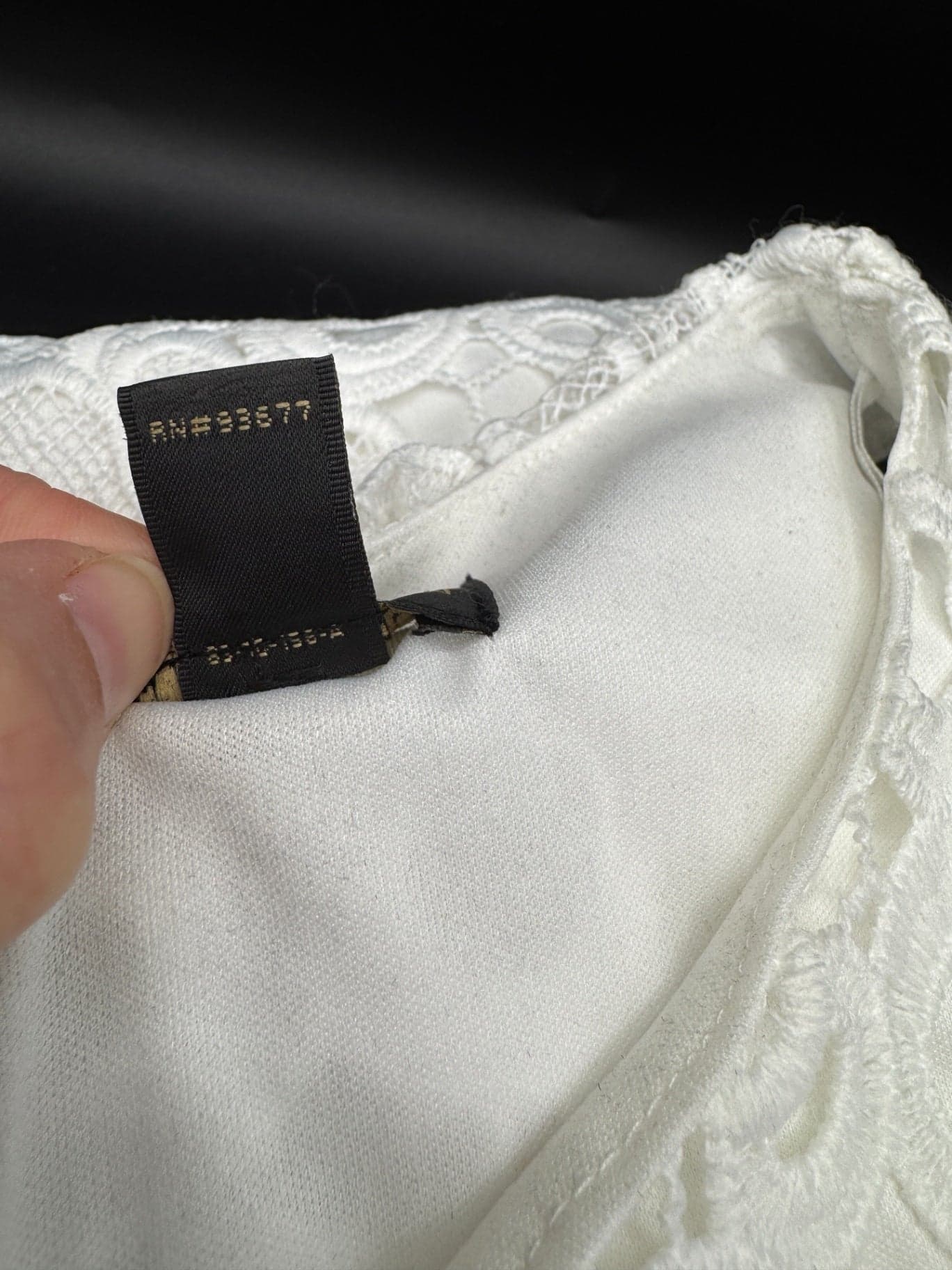 Worthington White Lace Dress - Thumbnail 7