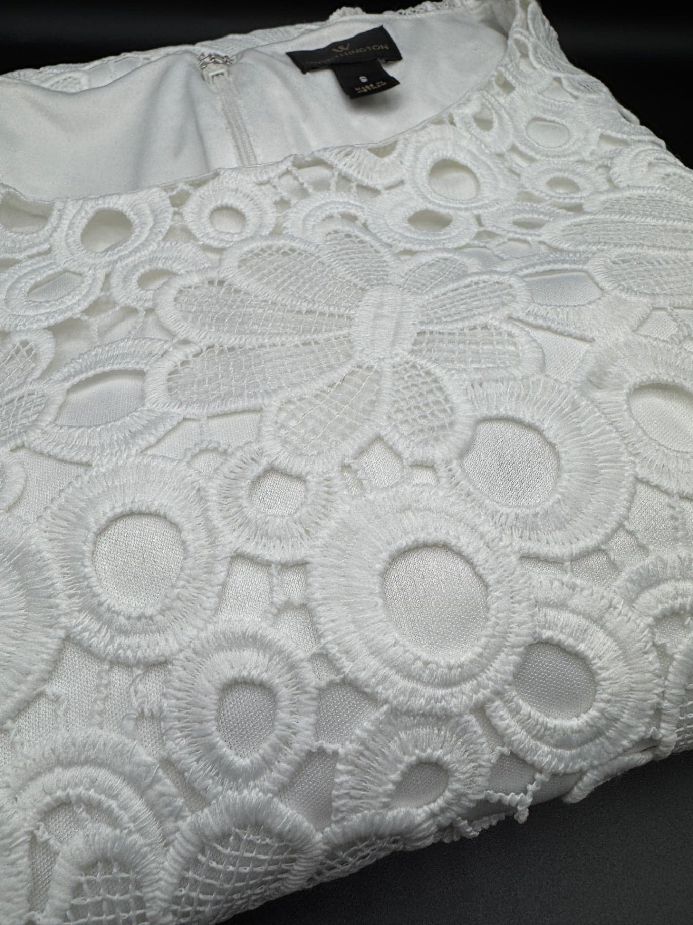 Worthington White Lace Dress - Thumbnail 8