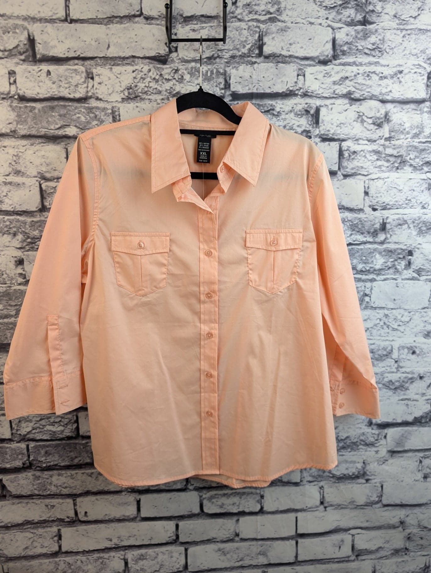 Taylor Marcs The Stretch Shirt, Peach - Thumbnail 2